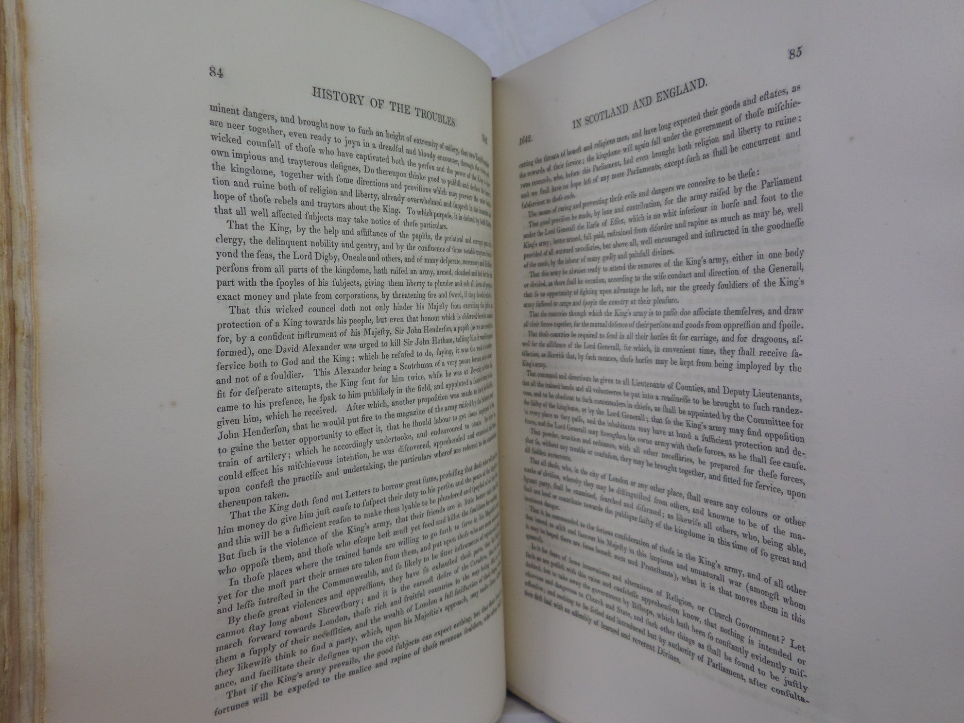 THE HISTORY OF THE TROUBLES & MEMORABLE TRANSACTIONS IN SCOTLAND & ENGLAND 1828