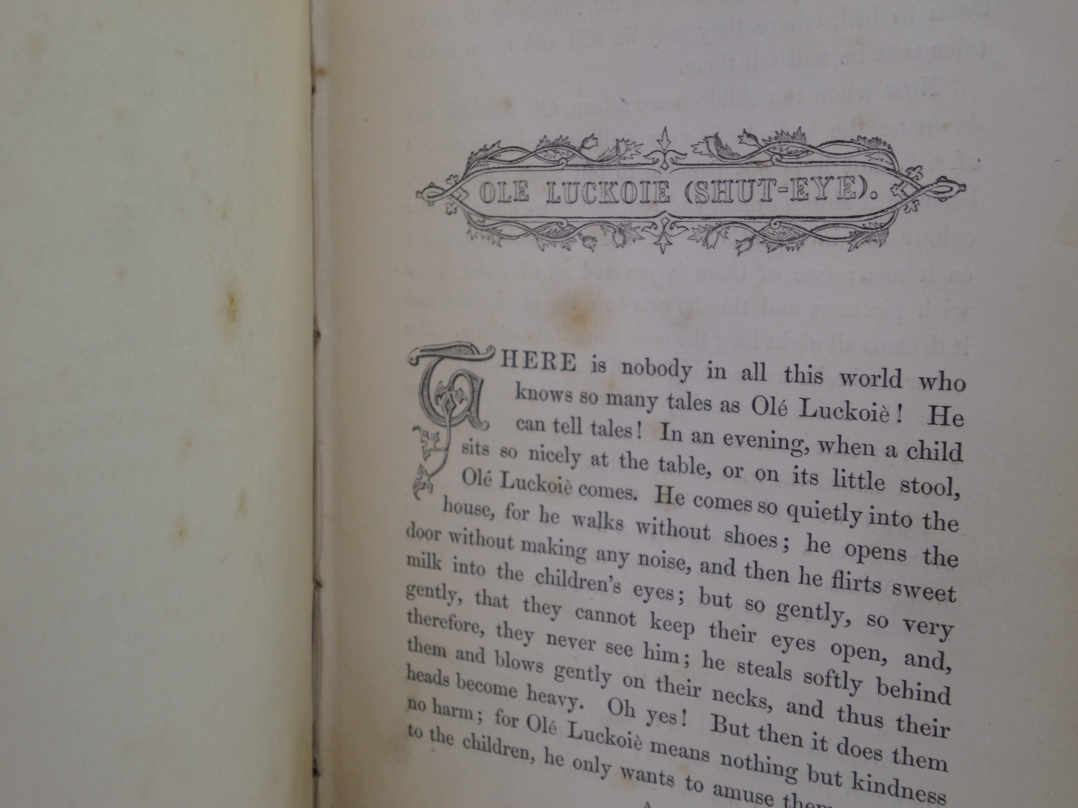 WONDERFUL STORIES FOR CHILDREN BY HANS CHRISTIAN ANDERSEN 1846 FIRST EDITION