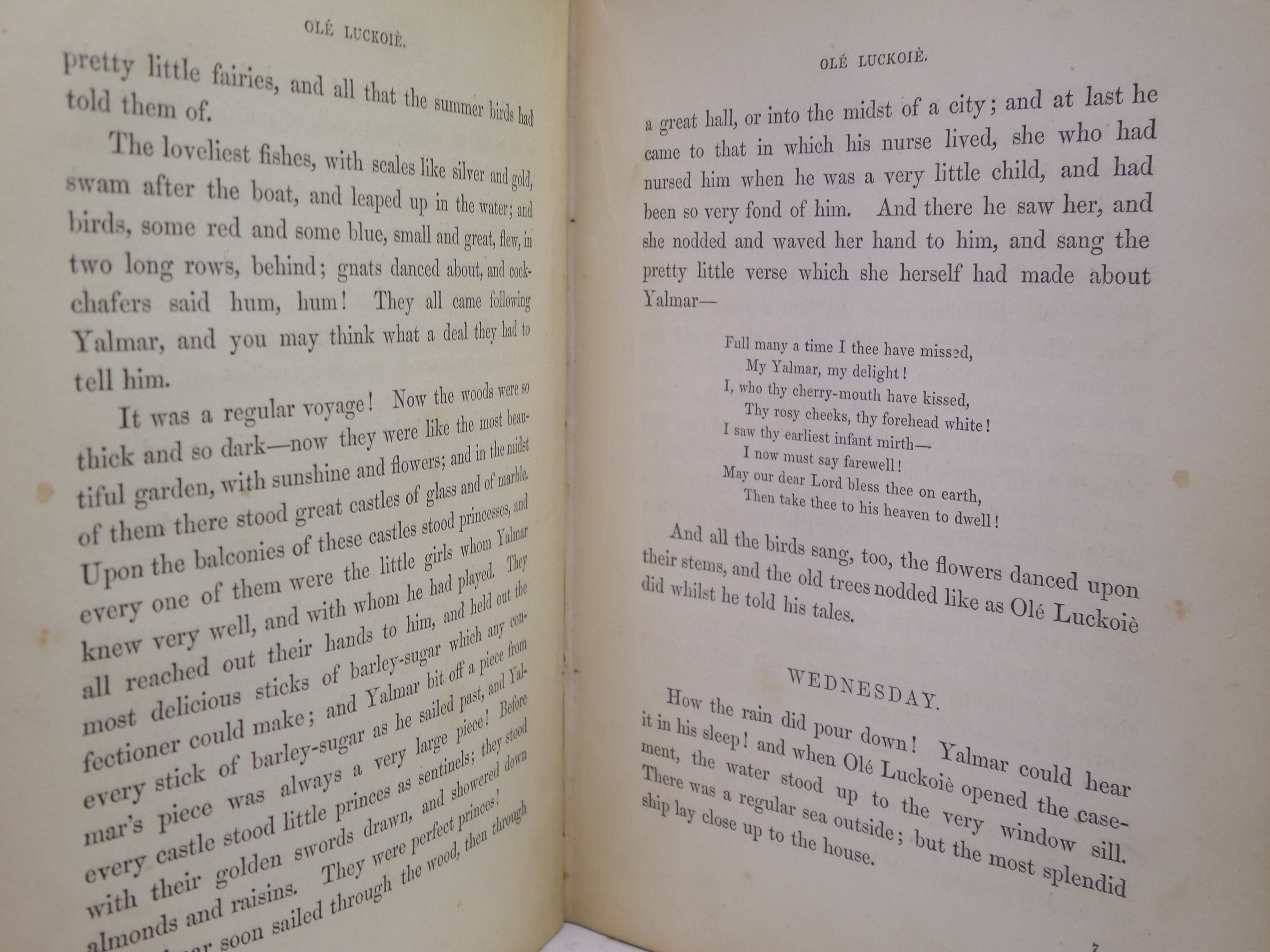 WONDERFUL STORIES FOR CHILDREN BY HANS CHRISTIAN ANDERSEN 1846 FIRST EDITION