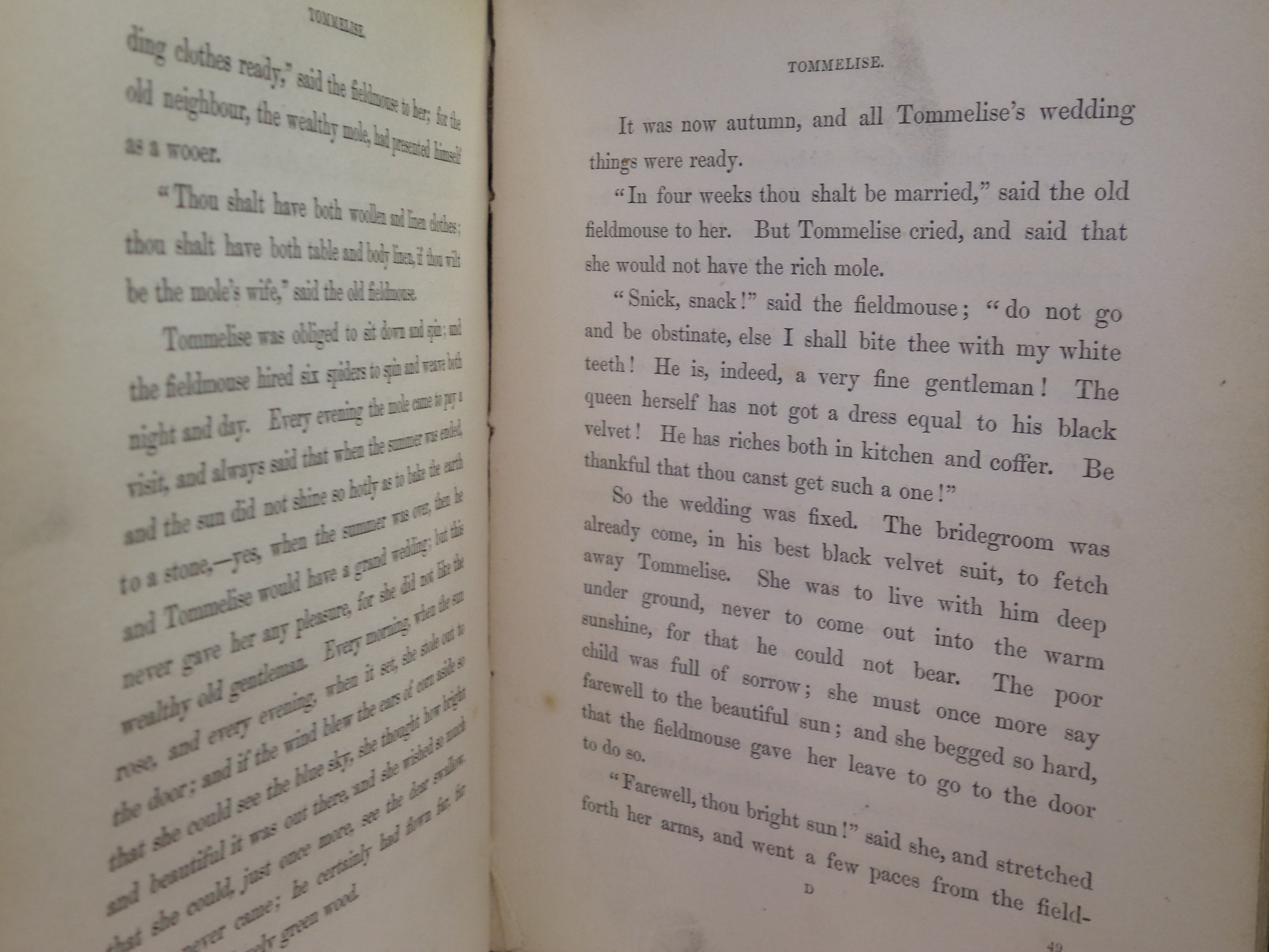 WONDERFUL STORIES FOR CHILDREN BY HANS CHRISTIAN ANDERSEN 1846 FIRST EDITION