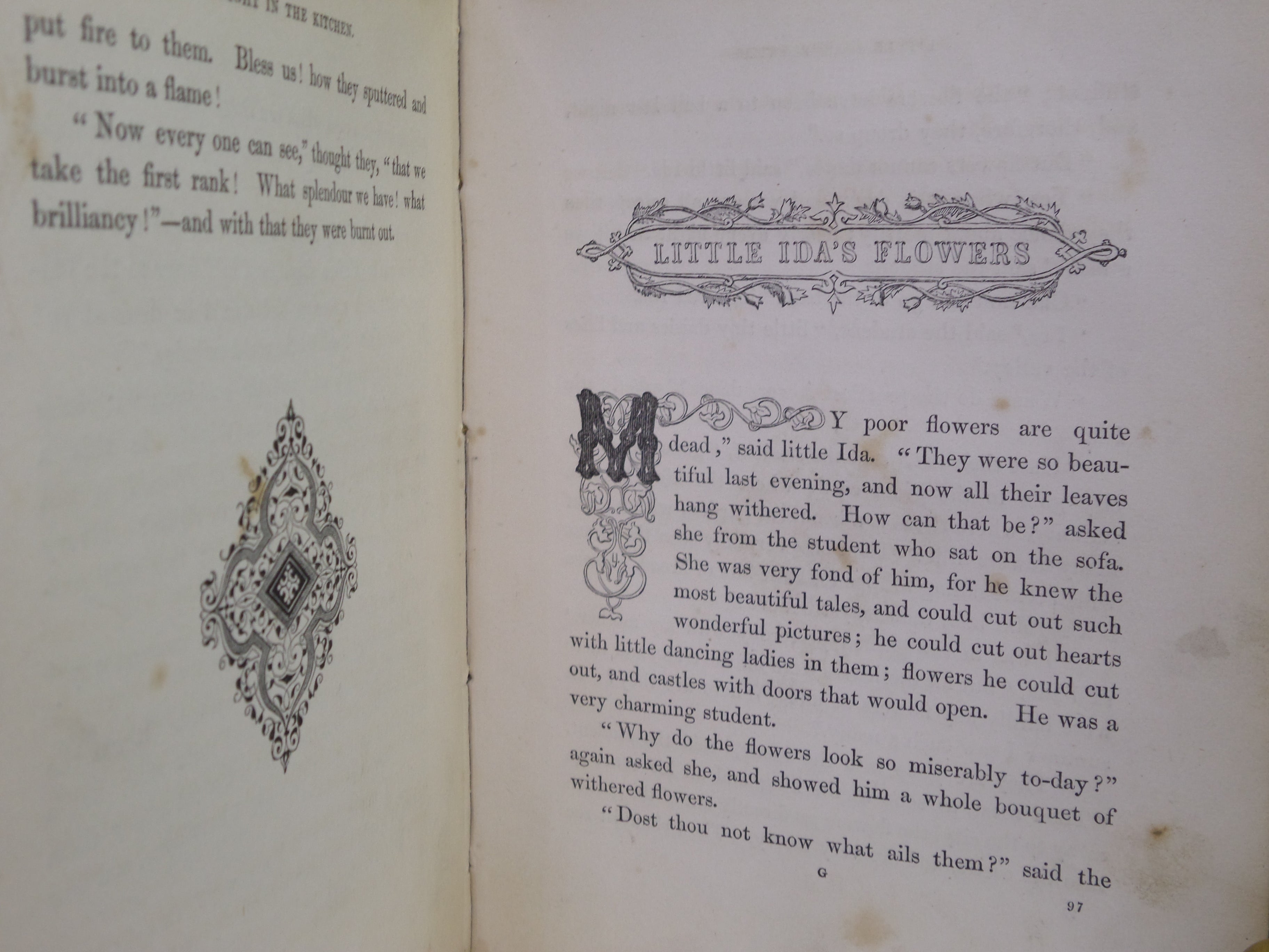 WONDERFUL STORIES FOR CHILDREN BY HANS CHRISTIAN ANDERSEN 1846 FIRST EDITION