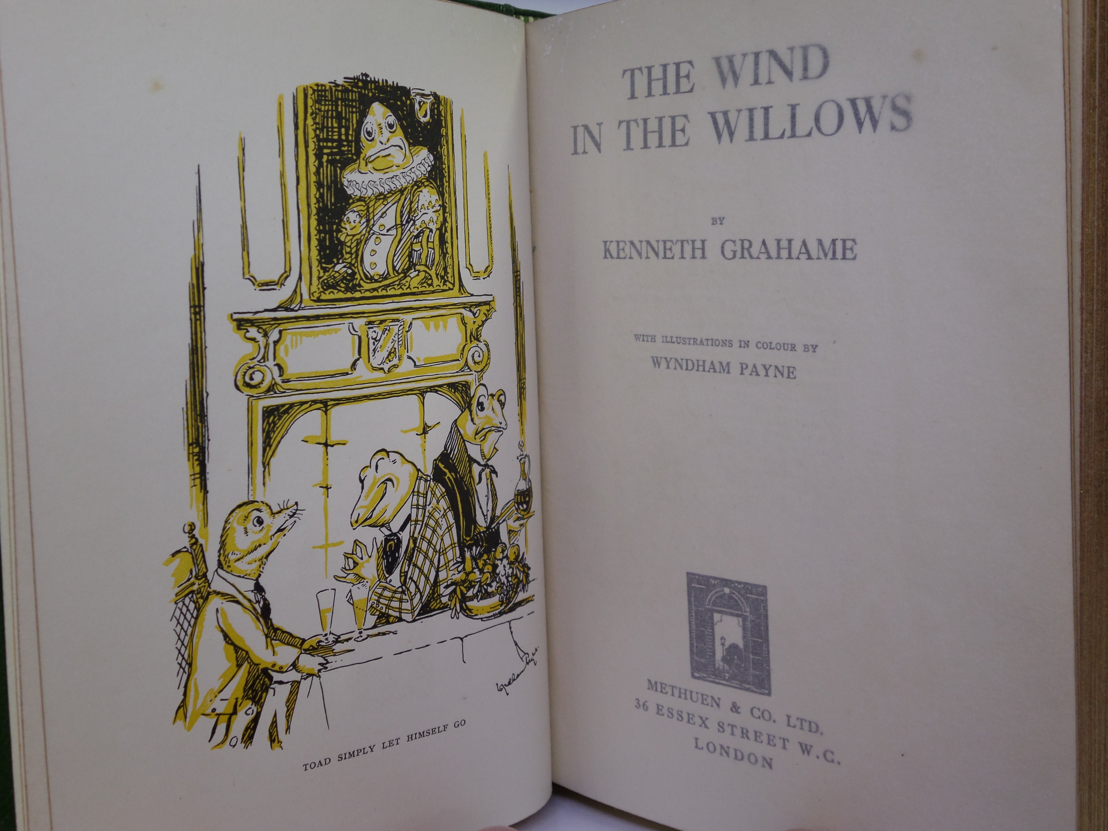 THE WIND IN THE WILLOWS 1927 KENNETH GRAHAME, BAYNTUN RIVIERE FINE BINDING