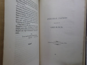 CORRESPONDENCE RELATING TO AMERICA PRESENTED TO PARLIAMENT IN 1810, FINE BINDING