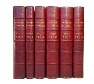 MODERN PAINTERS BY JOHN RUSKIN 1903-04 FINELY BOUND IN SIX VOLUMES BY HATCHARDS