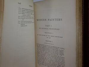 MODERN PAINTERS BY JOHN RUSKIN 1903-04 FINELY BOUND IN SIX VOLUMES BY HATCHARDS