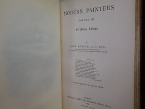 MODERN PAINTERS BY JOHN RUSKIN 1903-04 FINELY BOUND IN SIX VOLUMES BY HATCHARDS