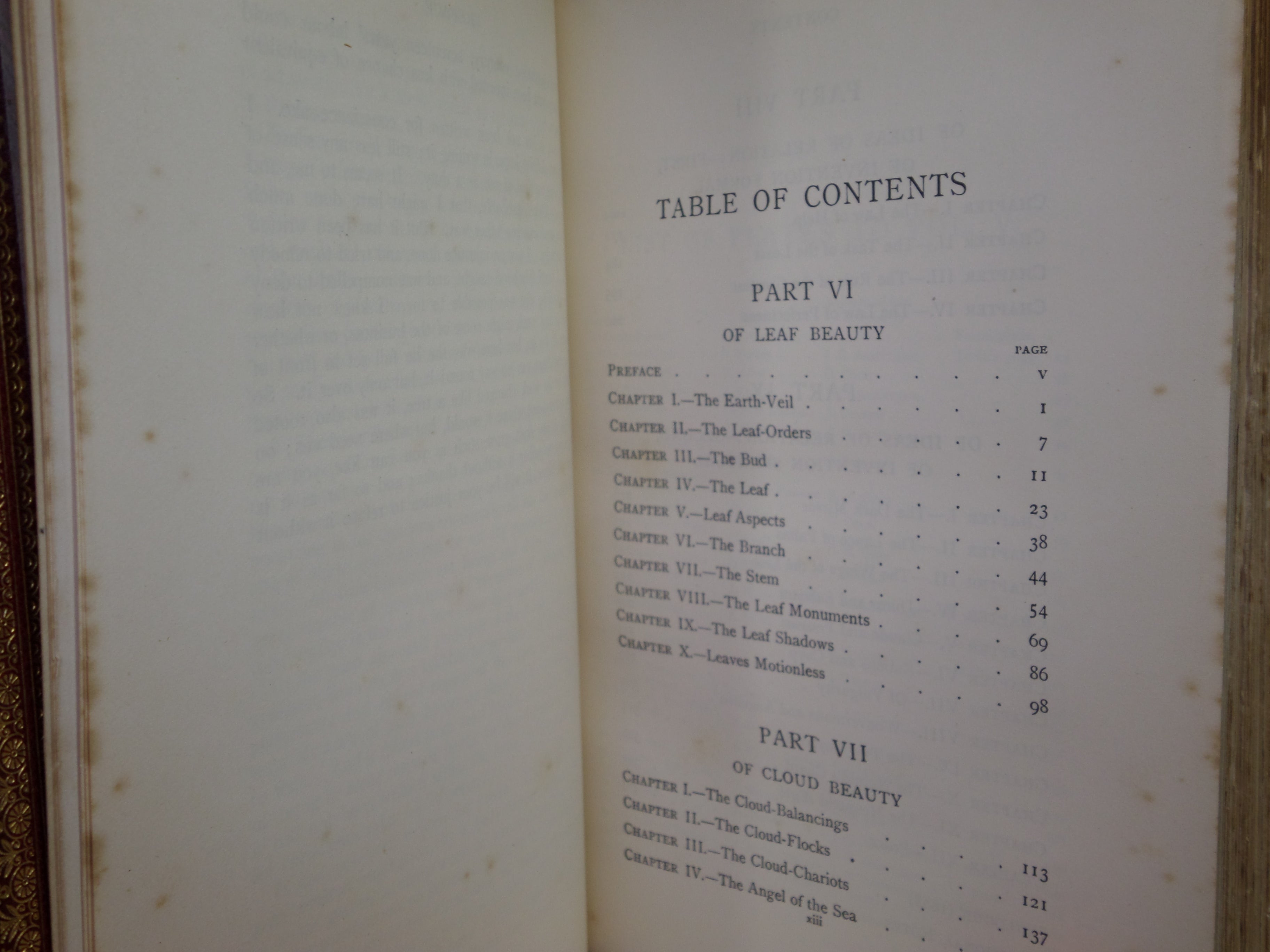 MODERN PAINTERS BY JOHN RUSKIN 1903-04 FINELY BOUND IN SIX VOLUMES BY HATCHARDS