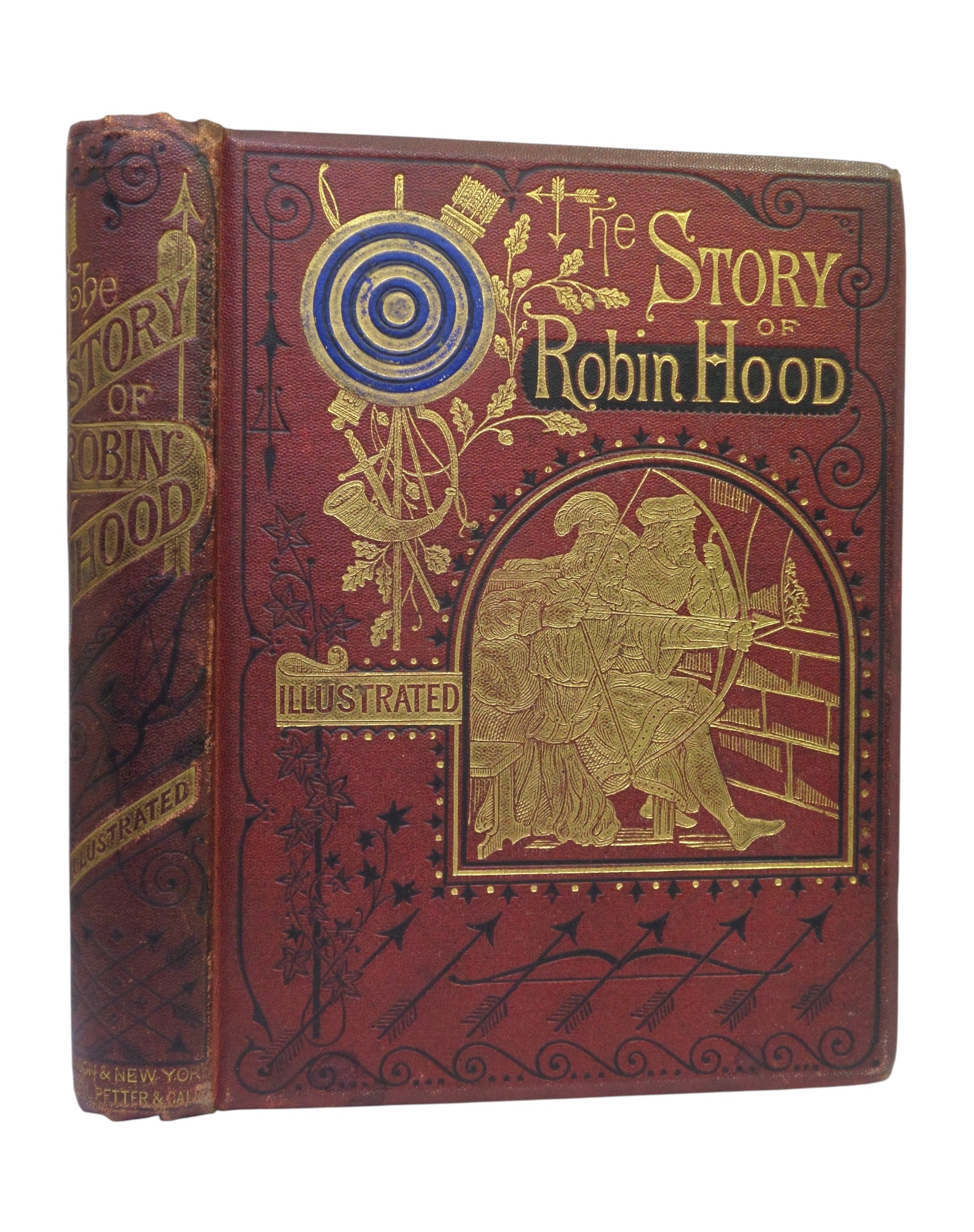 THE STORY OF ROBIN HOOD BY WILLIAM HEATON C. 1870 THIRD EDITION ILLUSTRATED