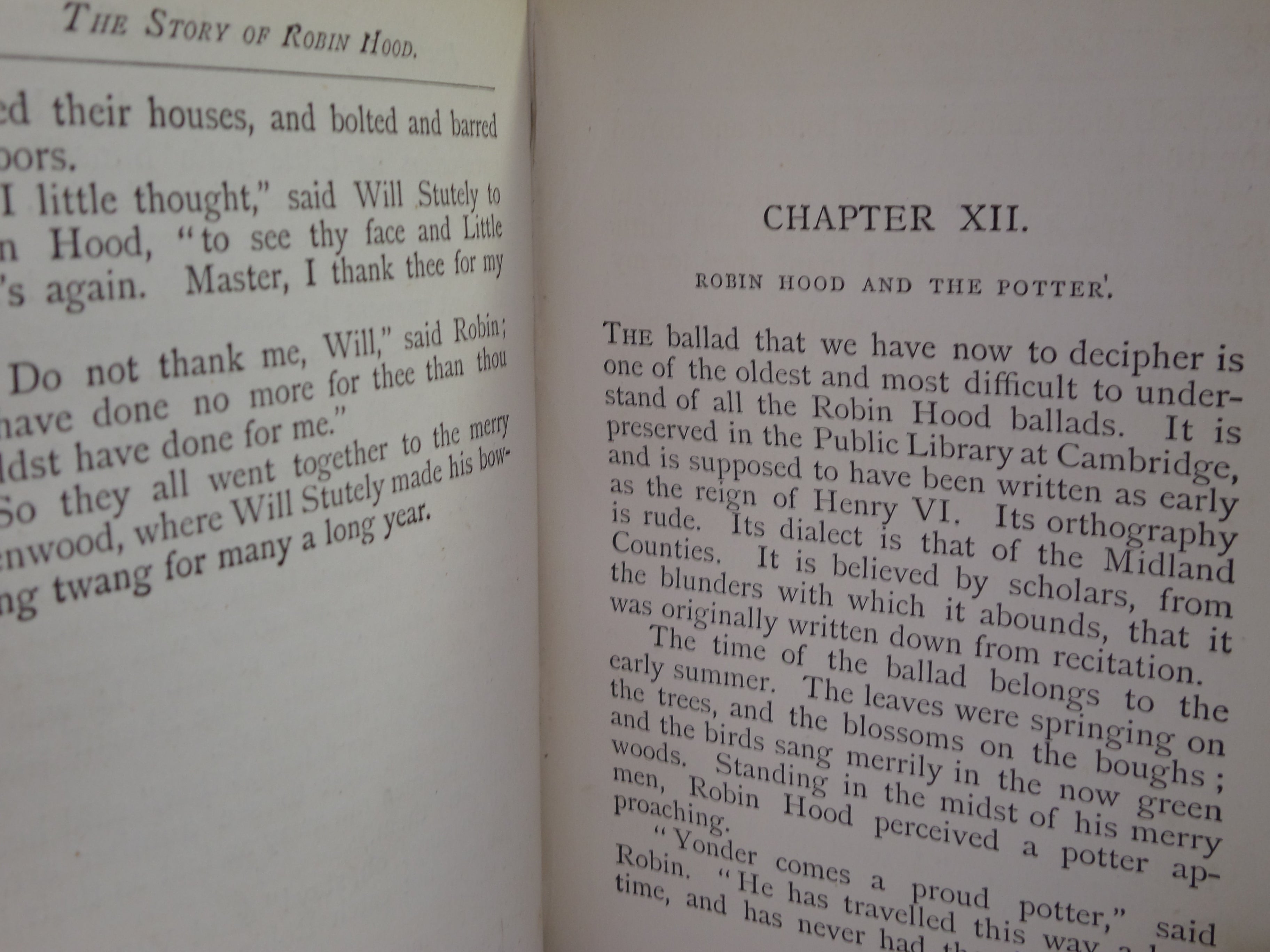 THE STORY OF ROBIN HOOD BY WILLIAM HEATON C. 1870 THIRD EDITION ILLUSTRATED