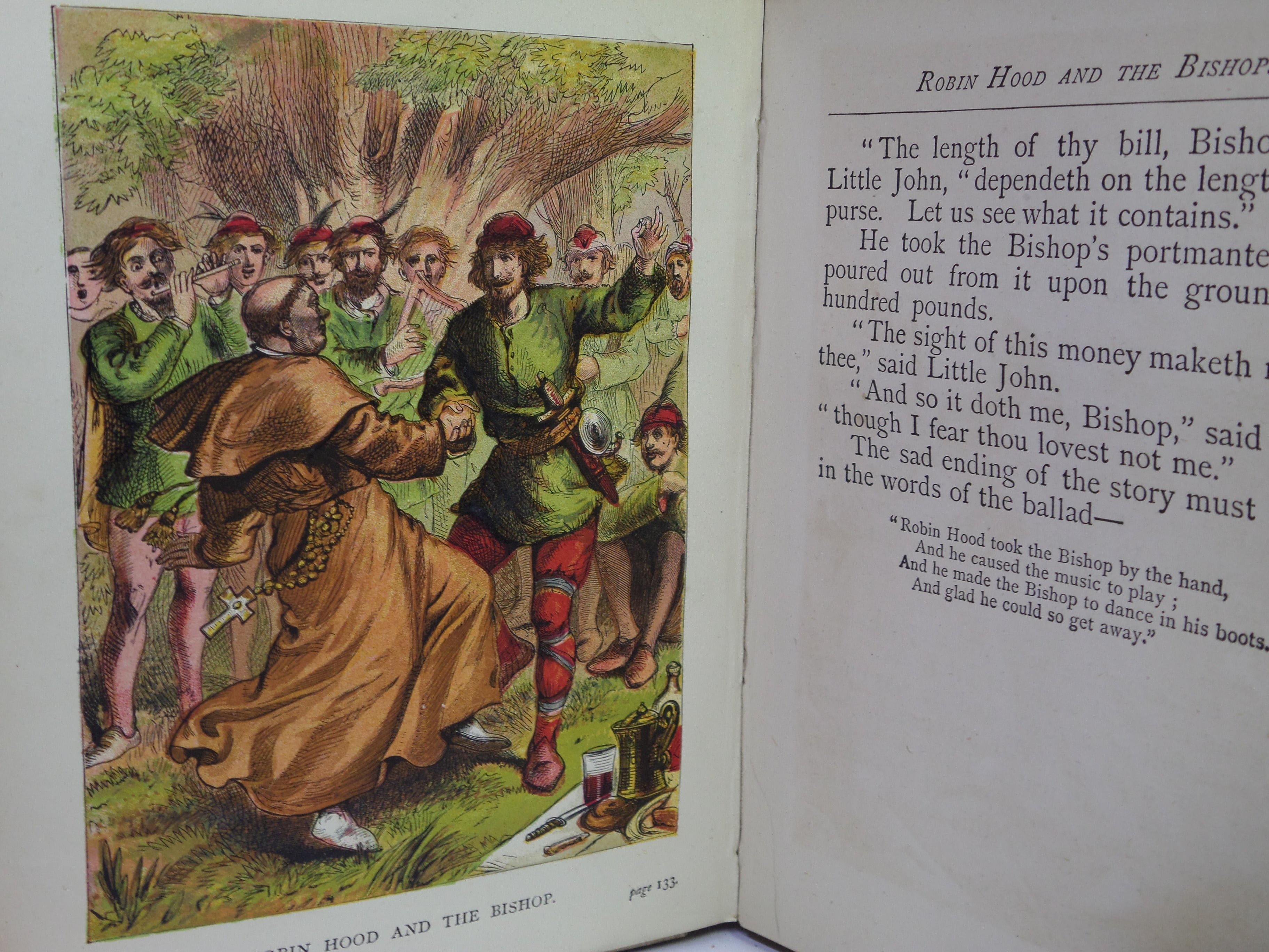 THE STORY OF ROBIN HOOD BY WILLIAM HEATON C. 1870 THIRD EDITION ILLUSTRATED