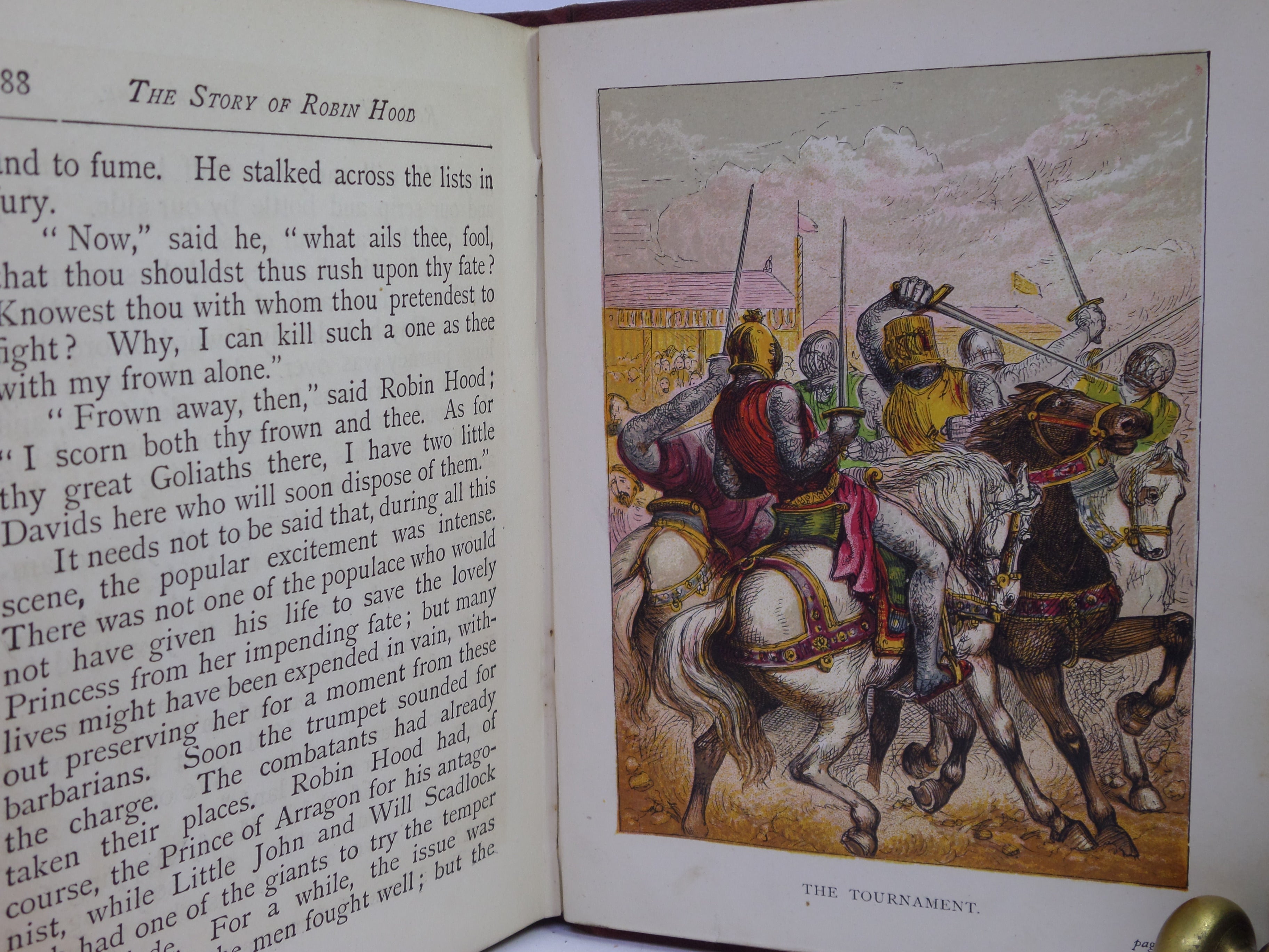 THE STORY OF ROBIN HOOD BY WILLIAM HEATON C. 1870 THIRD EDITION ILLUSTRATED