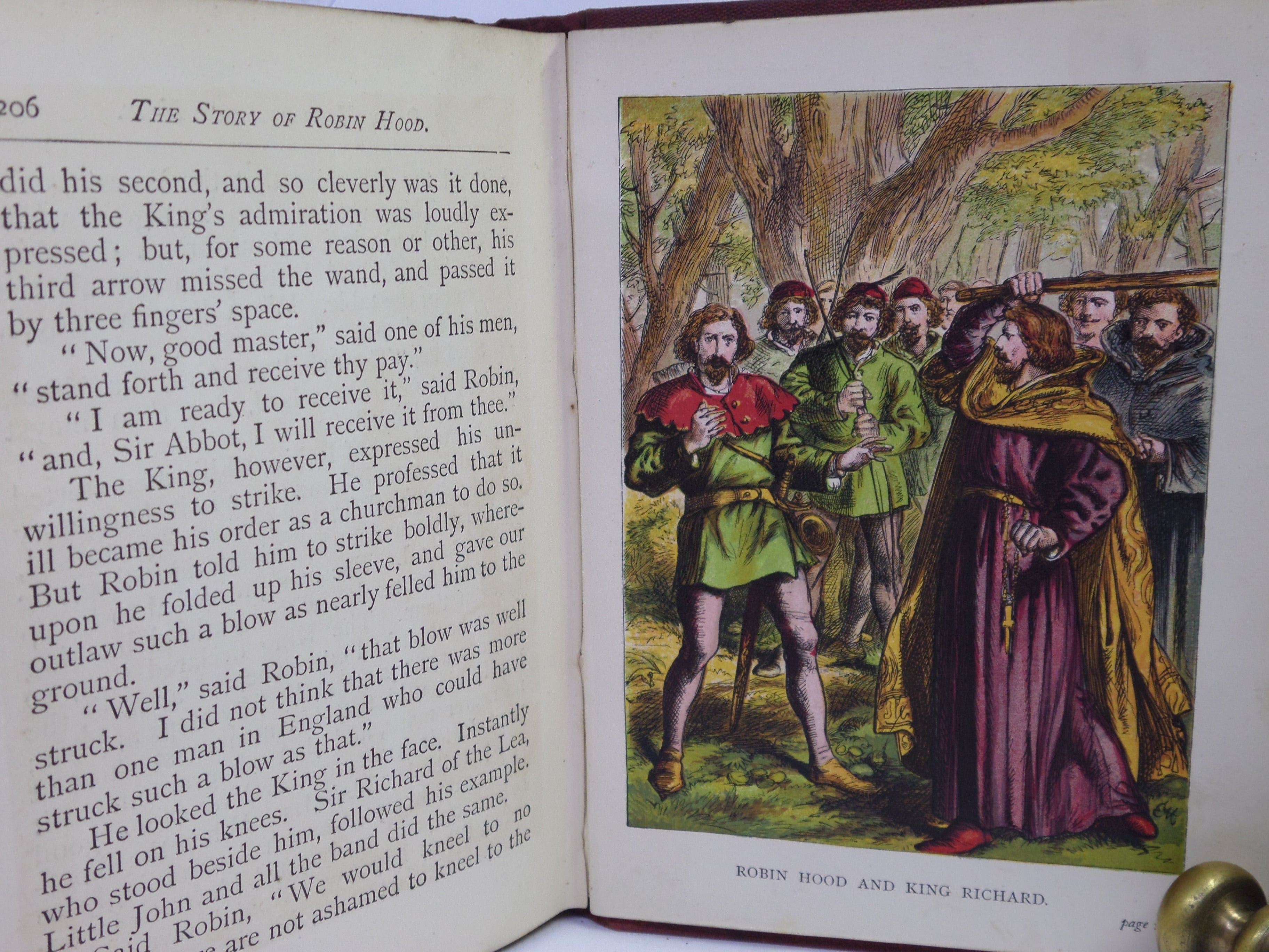 THE STORY OF ROBIN HOOD BY WILLIAM HEATON C. 1870 THIRD EDITION ILLUSTRATED