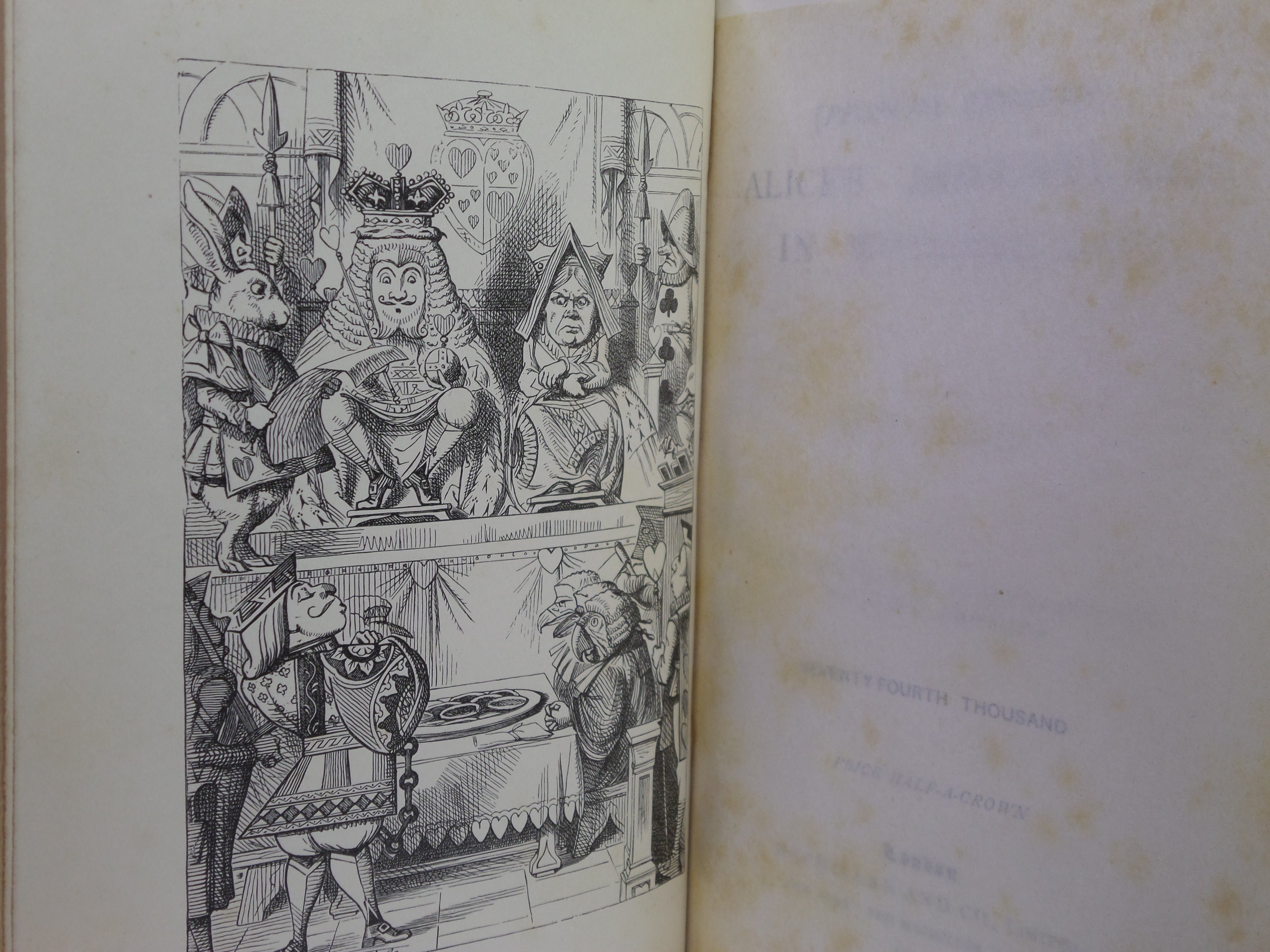 ALICE'S ADVENTURES IN WONDERLAND BY LEWIS CARROLL 1898 PEOPLE'S EDITION