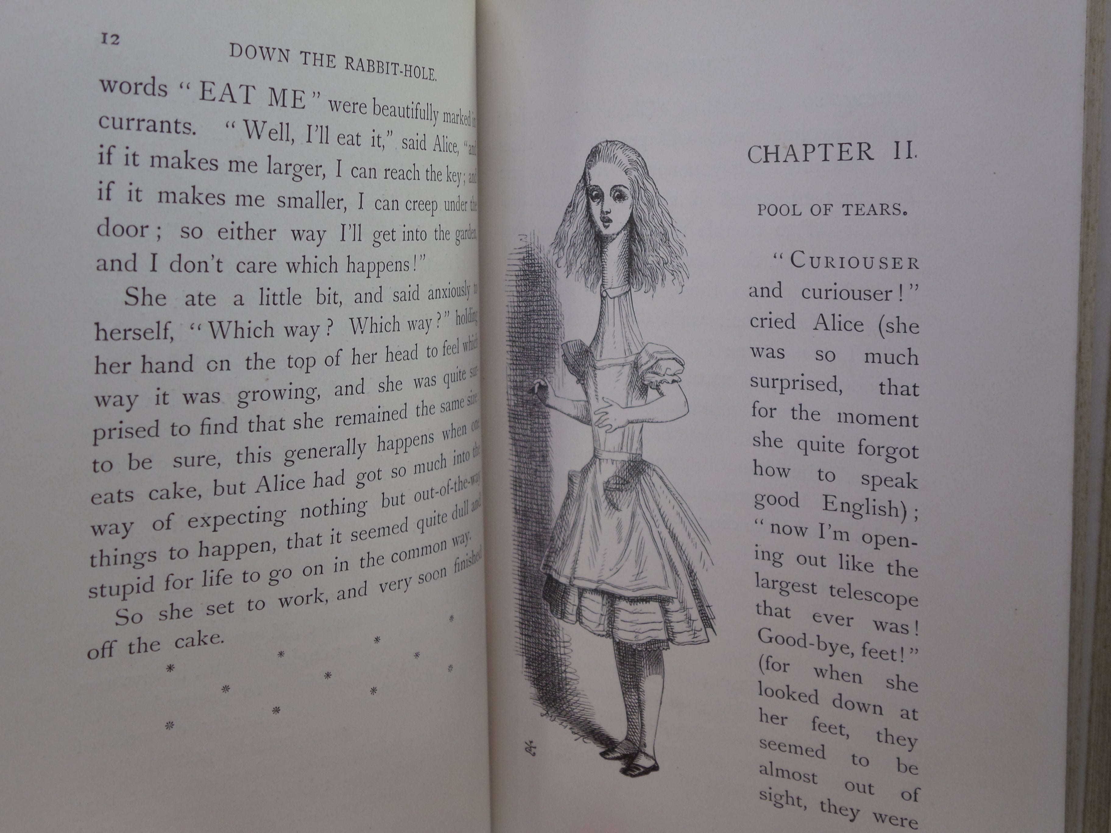 ALICE'S ADVENTURES IN WONDERLAND BY LEWIS CARROLL 1898 PEOPLE'S EDITION