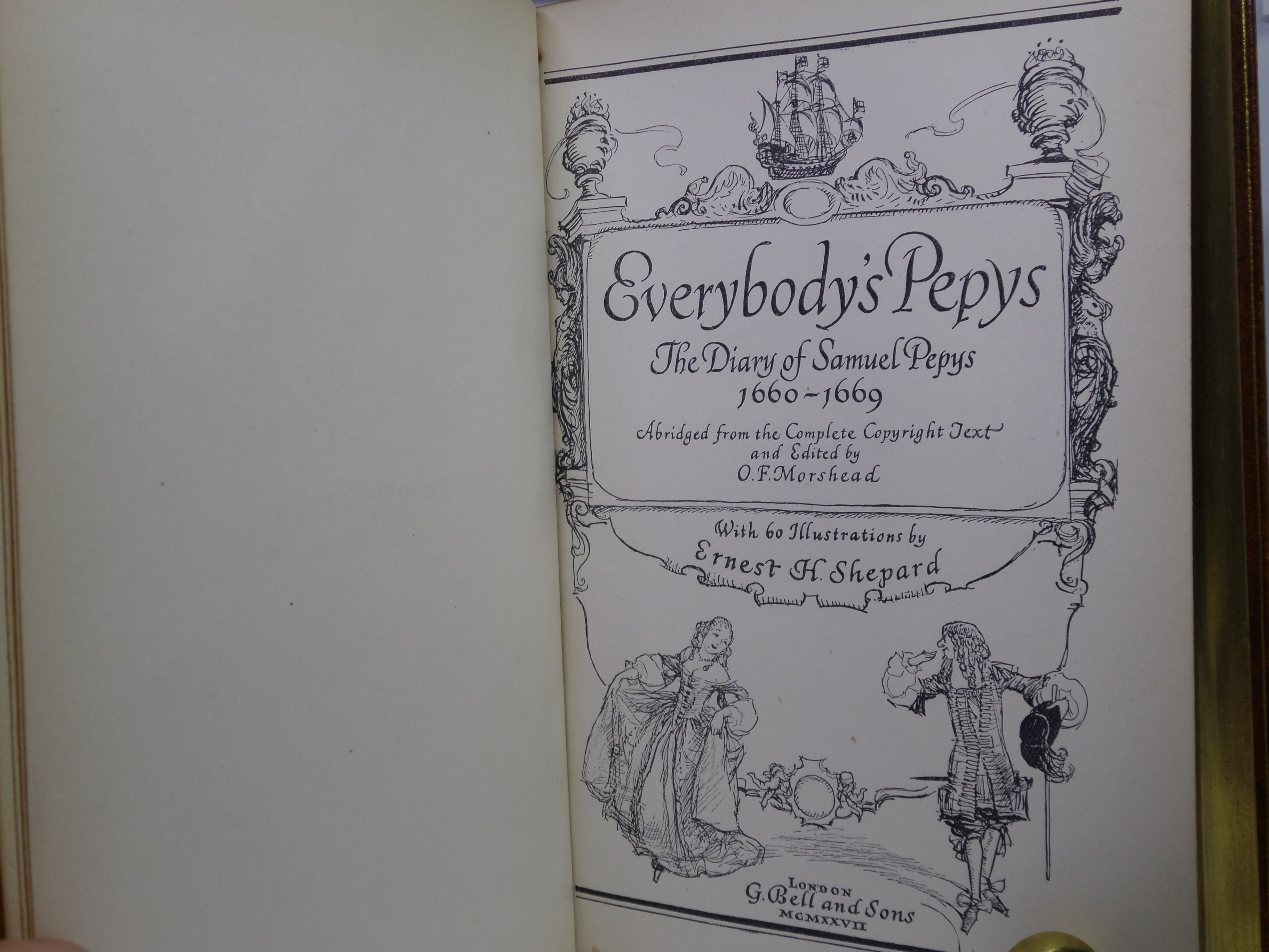 EVERYBODY'S PEPYS: THE DIARY OF SAMUEL PEPYS 1660-1669 FINE RIVIERE BINDING