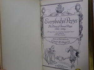 EVERYBODY'S PEPYS: THE DIARY OF SAMUEL PEPYS 1660-1669 FINE RIVIERE BINDING