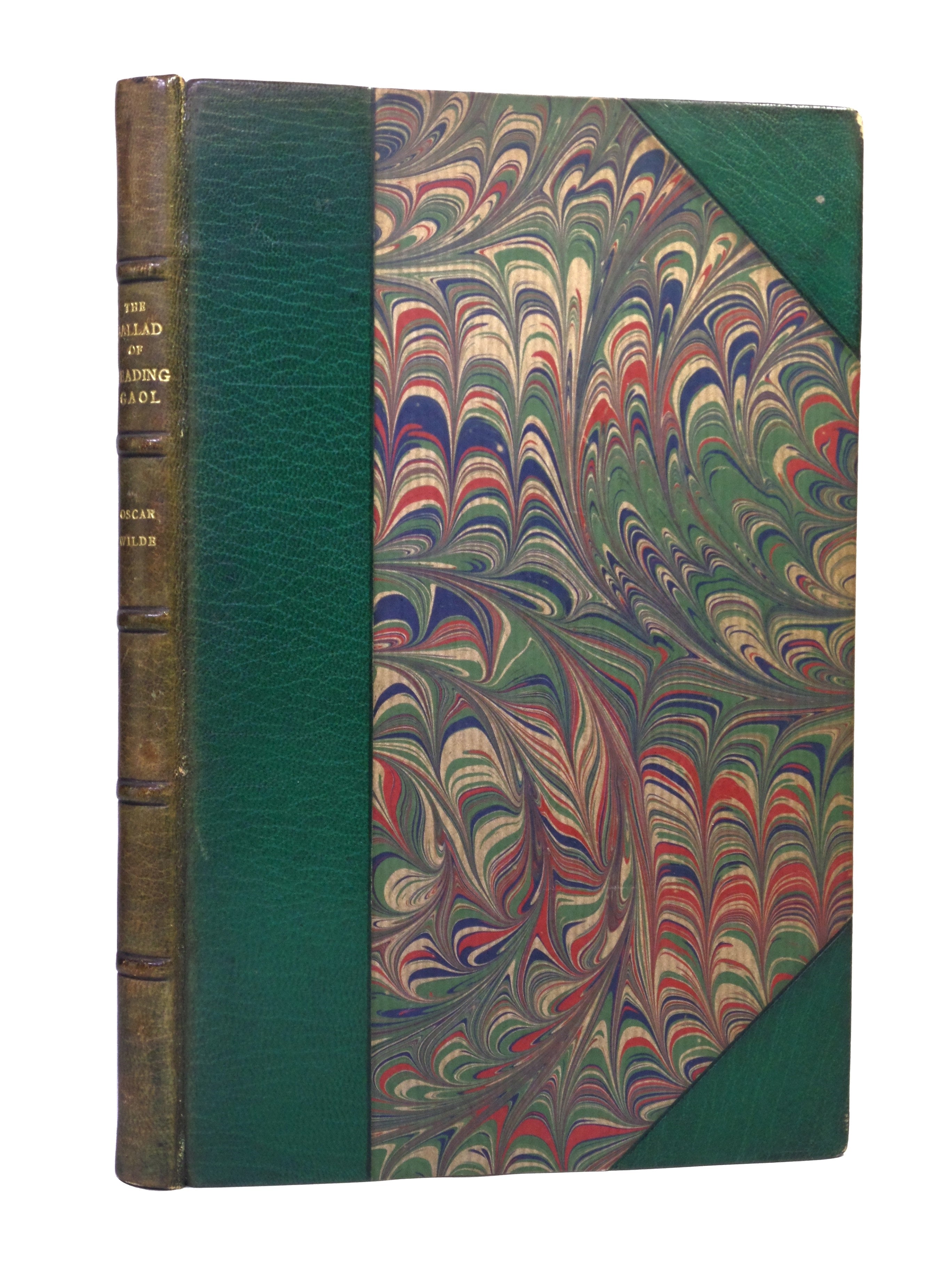 THE BALLAD OF READING GAOL BY OSCAR WILDE 1899 [1907] HATCHARDS LEATHER BINDING