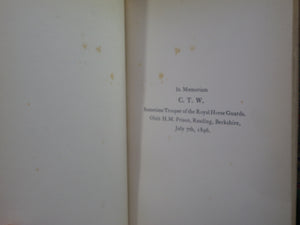 THE BALLAD OF READING GAOL BY OSCAR WILDE 1899 [1907] HATCHARDS LEATHER BINDING