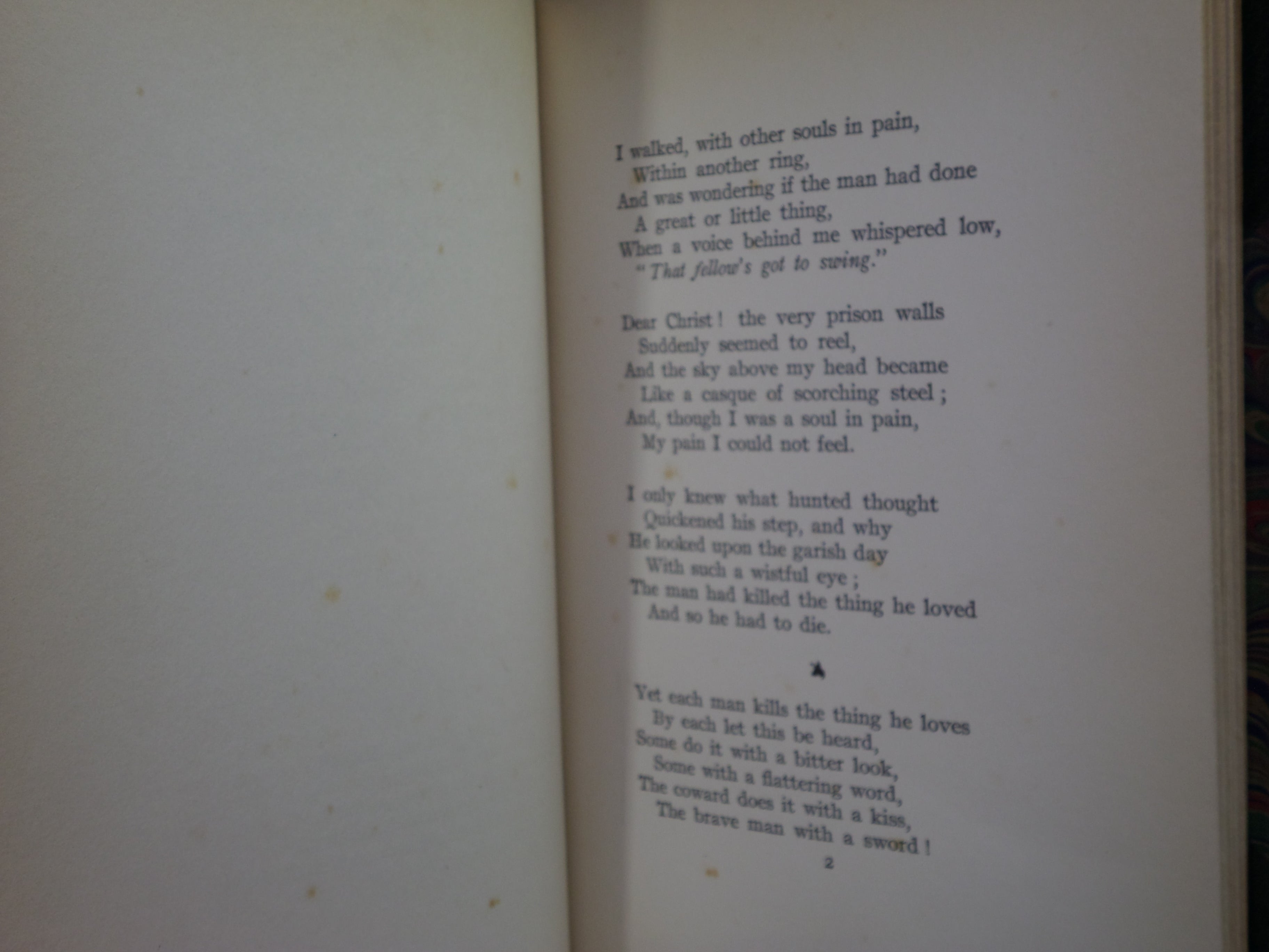 THE BALLAD OF READING GAOL BY OSCAR WILDE 1899 [1907] HATCHARDS LEATHER BINDING