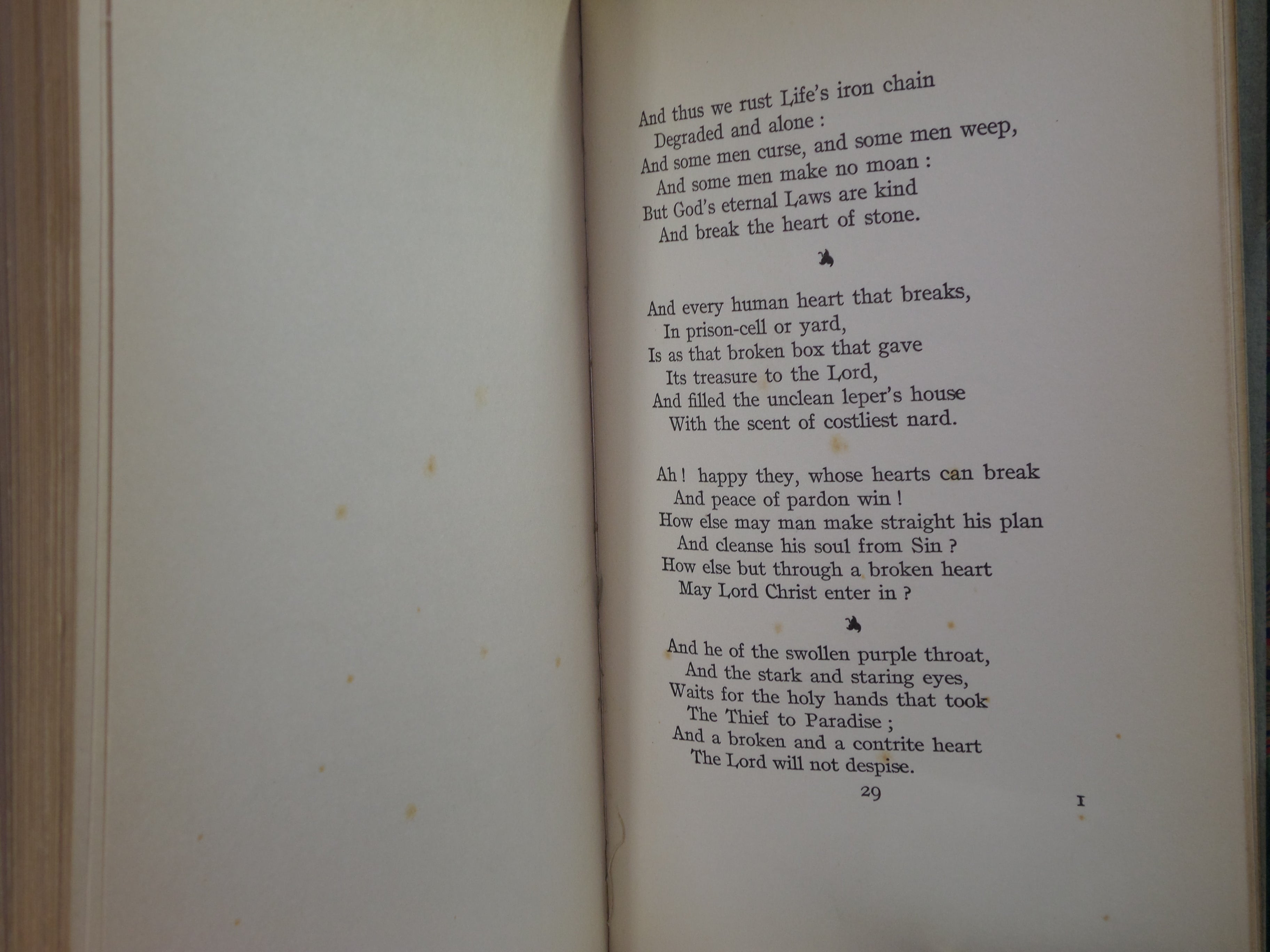 THE BALLAD OF READING GAOL BY OSCAR WILDE 1899 [1907] HATCHARDS LEATHER BINDING