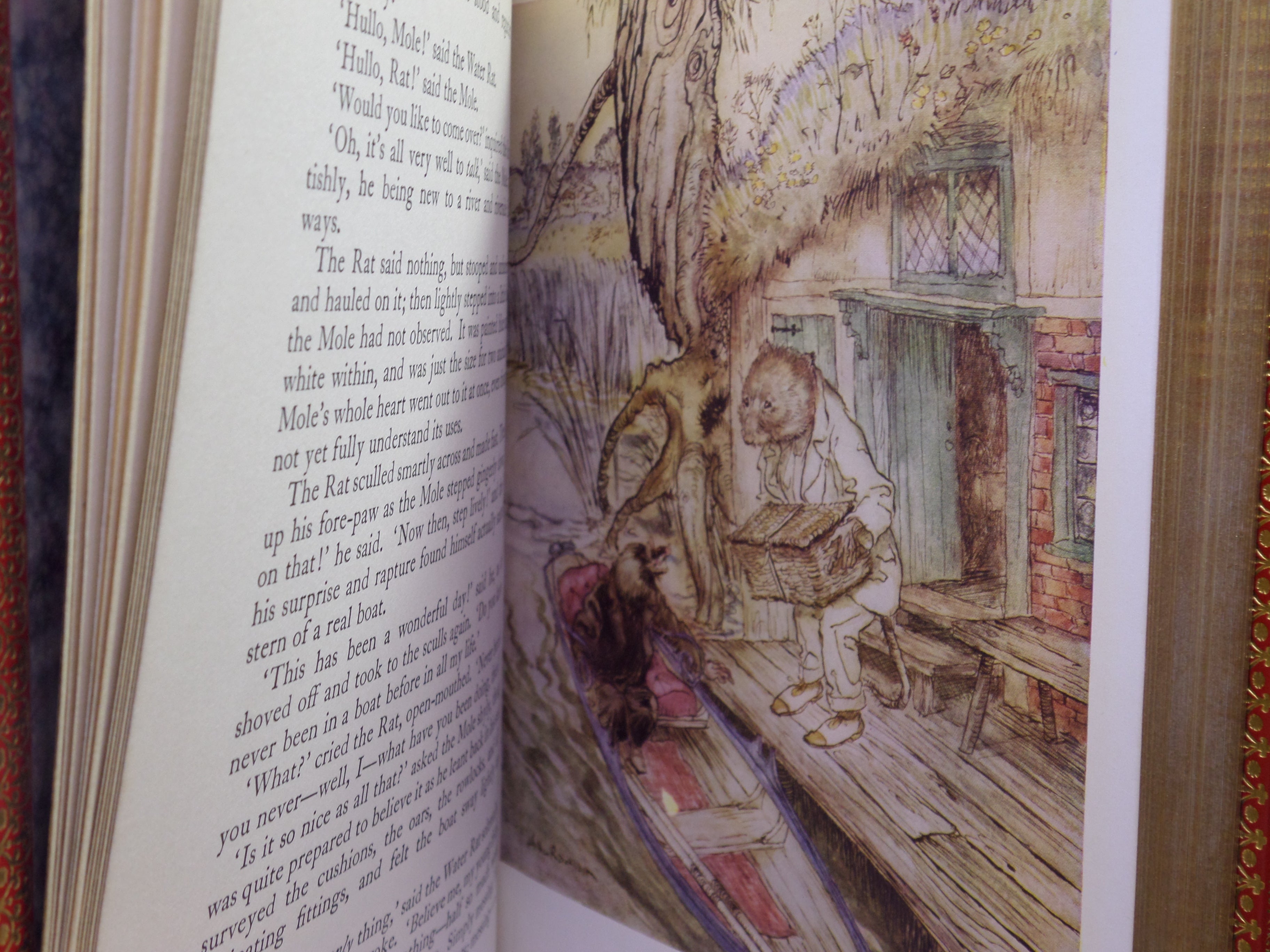 THE WIND IN THE WILLOWS BY KENNETH GRAHAME 1960 ARTHUR RACKHAM ILLUSTRATIONS