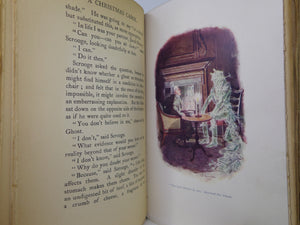 A CHRISTMAS CAROL BY CHARLES DICKENS 1907 DELUXE VELLUM EDITION, C. E. BROCK ILLUSTRATIONS