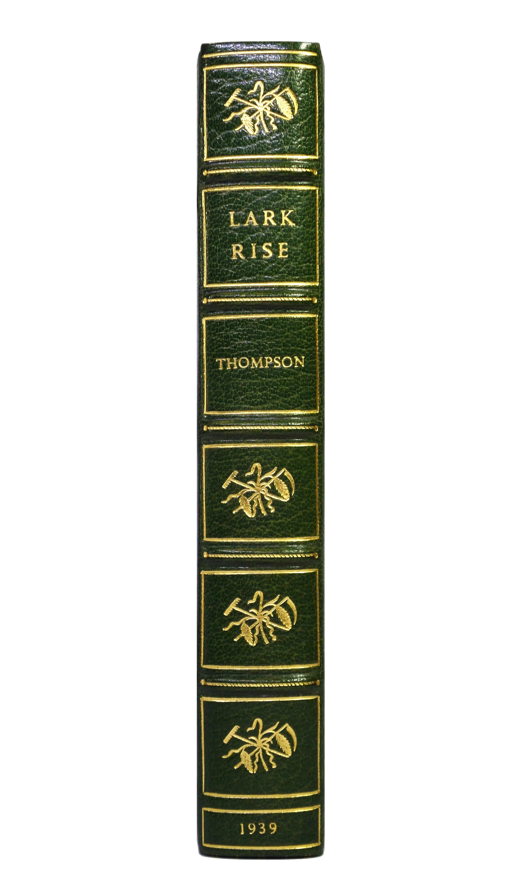 LARK RISE BY FLORA THOMPSON 1939 FIRST EDITION BAYNTUN-RIVIERE FINE BINDING