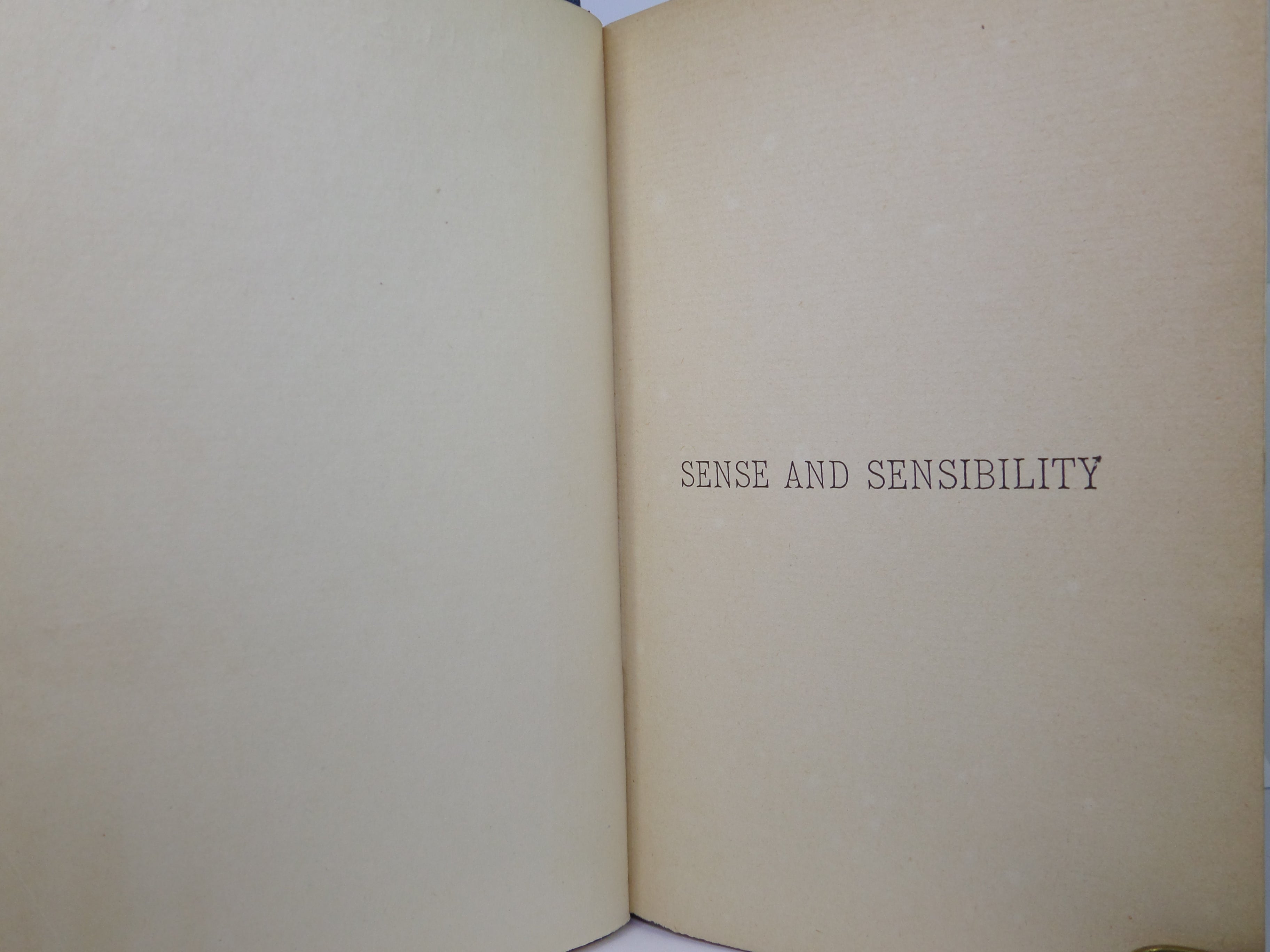 SENSE AND SENSIBILITY BY JANE AUSTEN CIRCA 1885