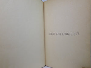 SENSE AND SENSIBILITY BY JANE AUSTEN CIRCA 1885