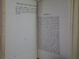 THE EAST IN THE LIGHT OF THE WEST BY RUDOLF STEINER 1922 FIRST EDITION