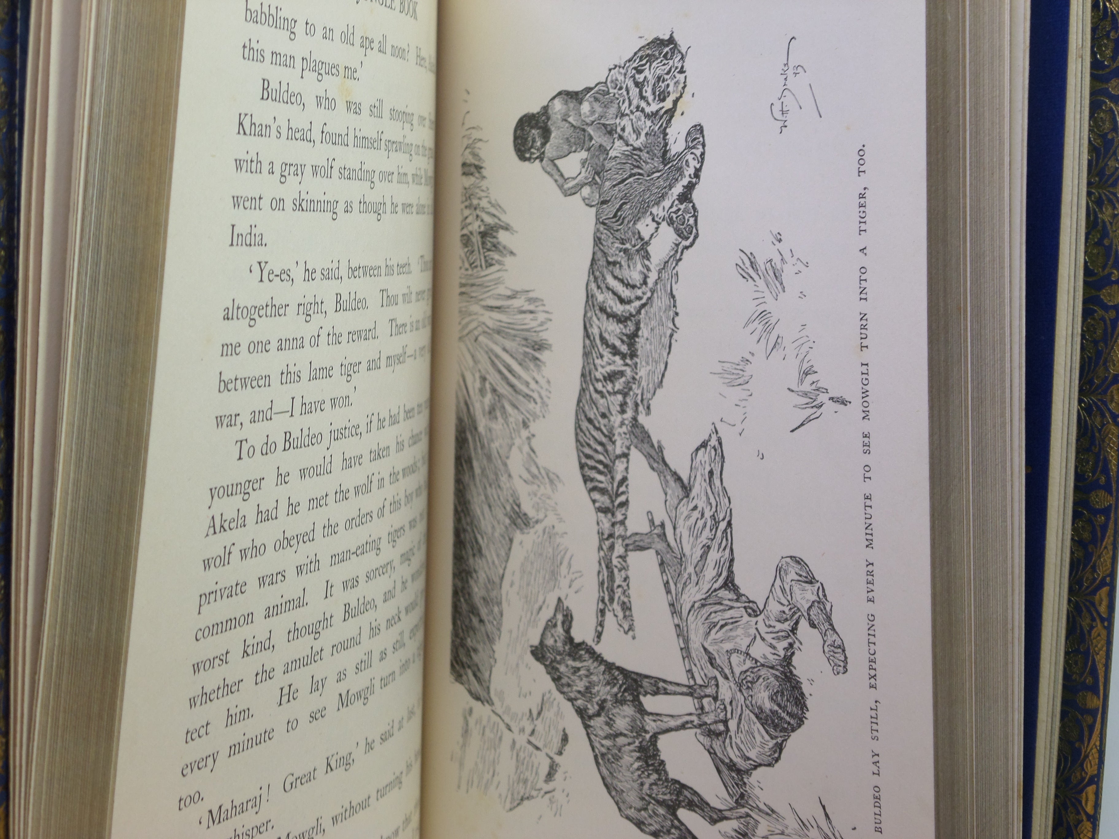 THE JUNGLE BOOK BY RUDYARD KIPLING 1897 BAYNTUN RIVIERE BINDING