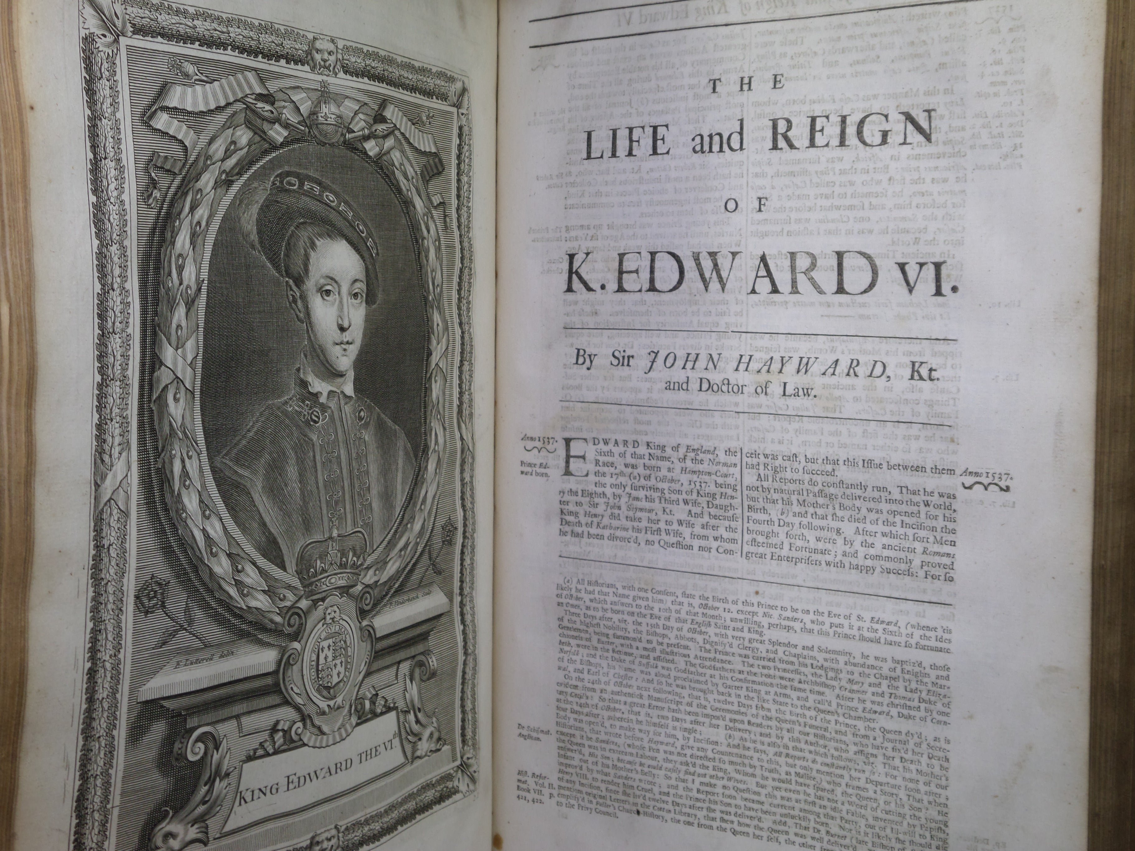 A COMPLETE HISTORY OF ENGLAND: WITH THE LIVES OF ALL THE KINGS AND QUEENS THEREOF BY WHITE KENNETT 1719 SECOND EDITION VOLUME II