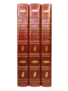 THE INGOLDSBY LEGENDS 1894 LEATHER BOUND BY DENNY IN THREE VOLUMES