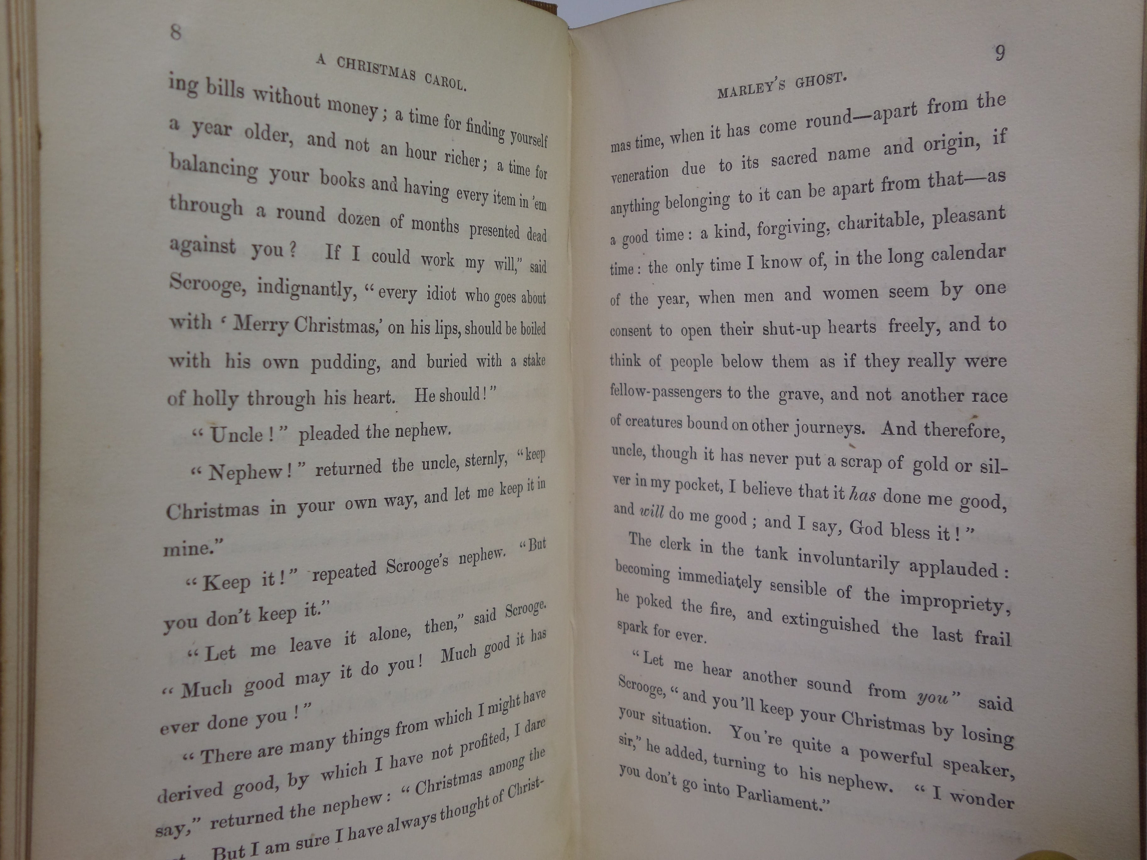 A CHRISTMAS CAROL BY CHARLES DICKENS 1843 SECOND EDITION