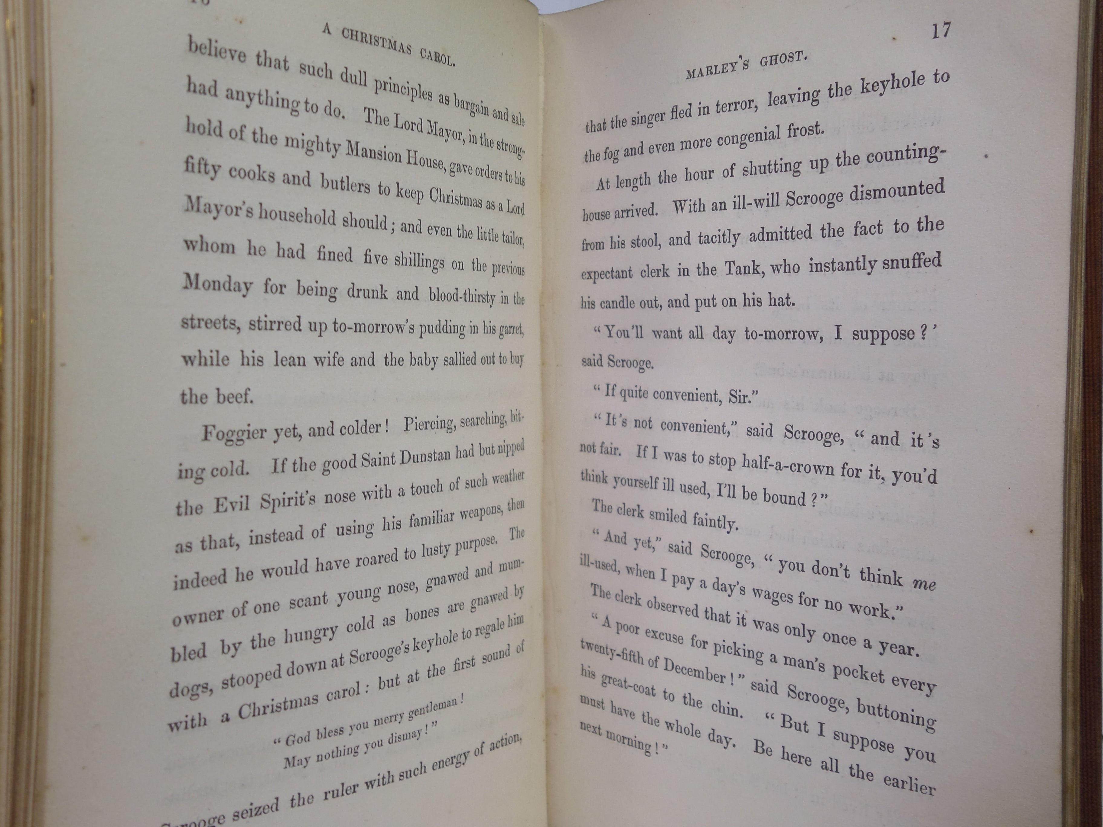 A CHRISTMAS CAROL BY CHARLES DICKENS 1843 SECOND EDITION