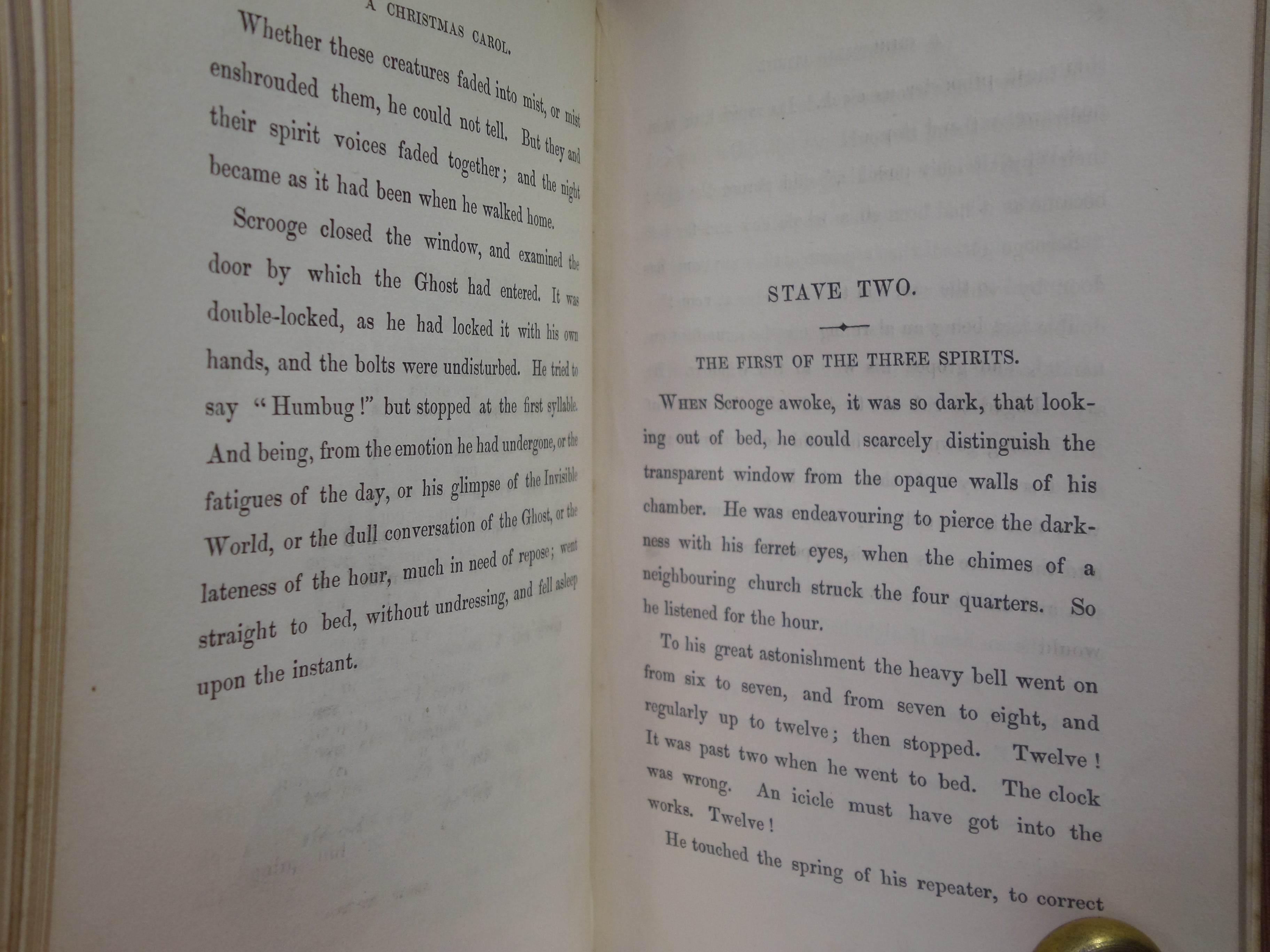 A CHRISTMAS CAROL BY CHARLES DICKENS 1843 SECOND EDITION