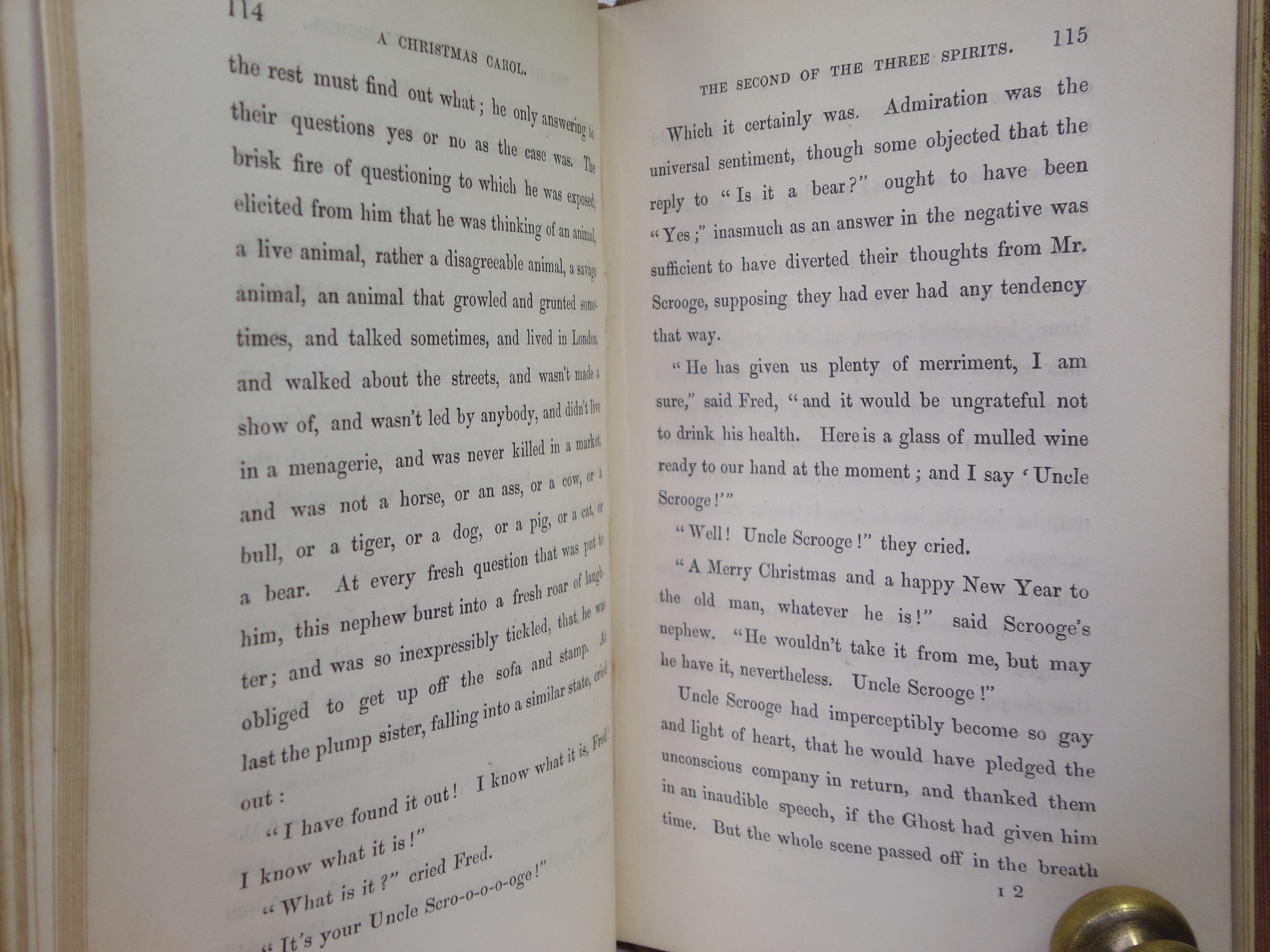 A CHRISTMAS CAROL BY CHARLES DICKENS 1843 SECOND EDITION