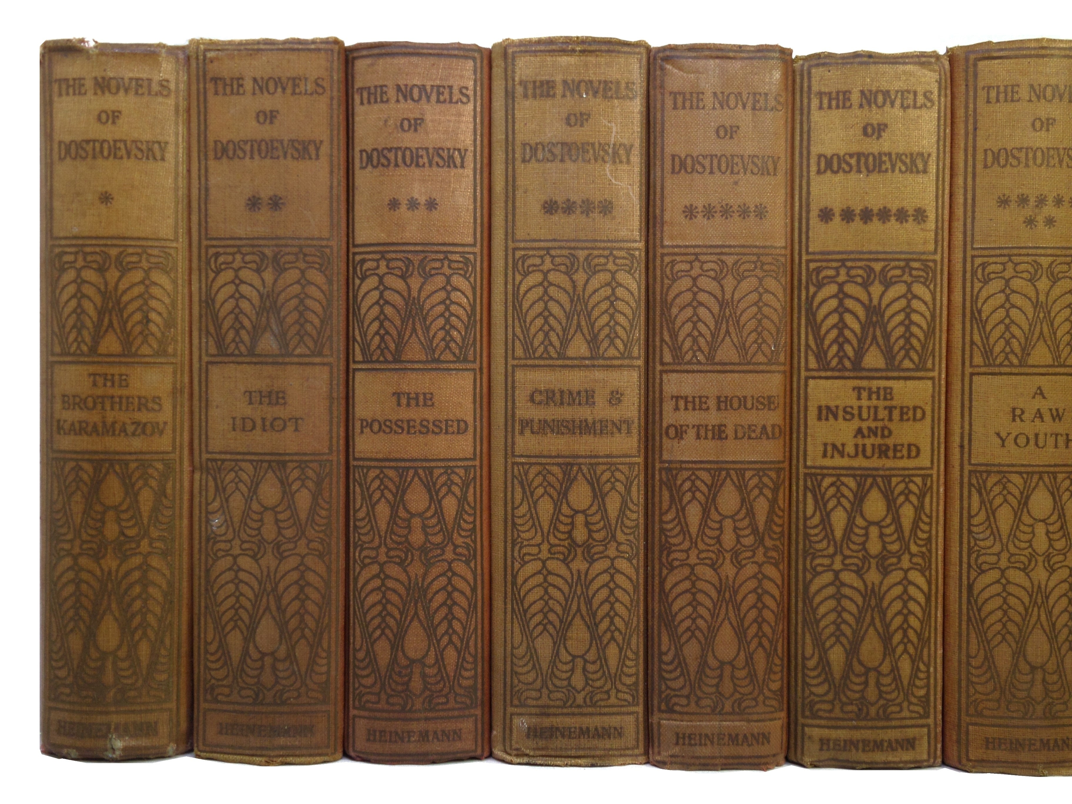 THE NOVELS OF FYODOR DOSTOEVSKY VOLUMES 1-12 TRANS. BY CONSTANCE GARNETT 1915-23