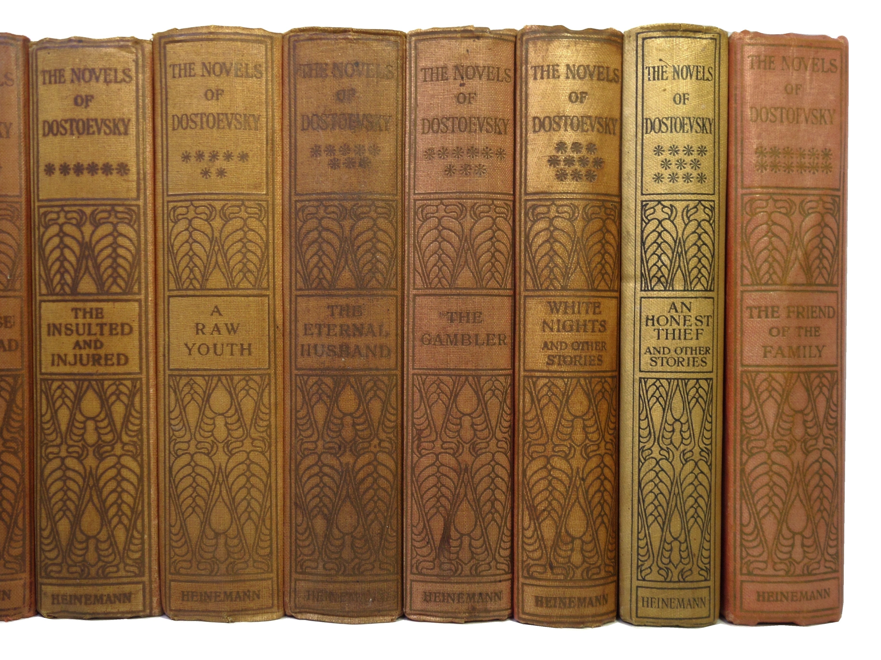 THE NOVELS OF FYODOR DOSTOEVSKY VOLUMES 1-12 TRANS. BY CONSTANCE GARNETT 1915-23