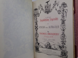 THE INGOLDSBY LEGENDS 1894 LEATHER BOUND BY DENNY IN THREE VOLUMES