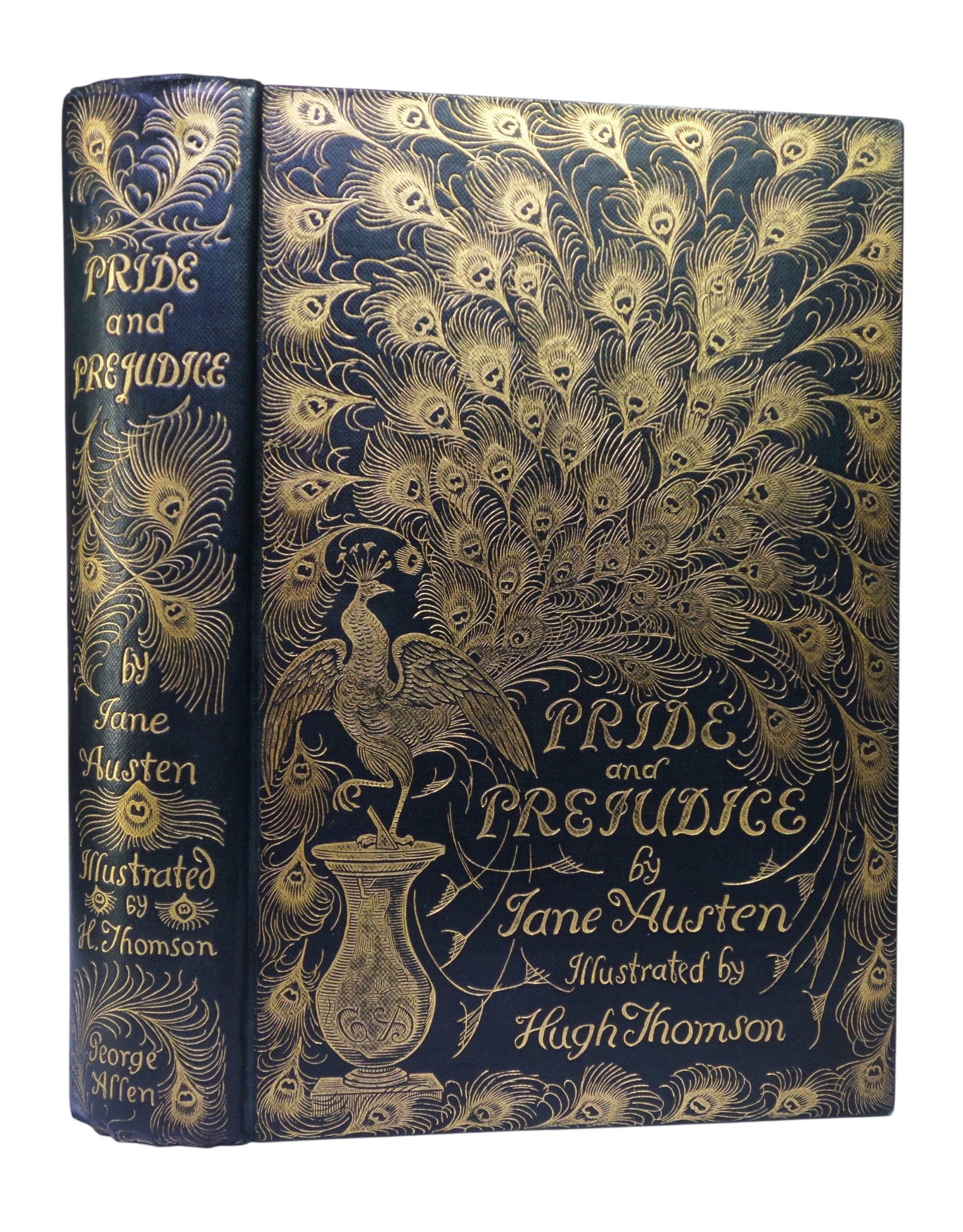 PRIDE AND PREJUDICE BY JANE AUSTEN 1894 FIRST PEACOCK EDITION, HUGH THOMSON ILLS