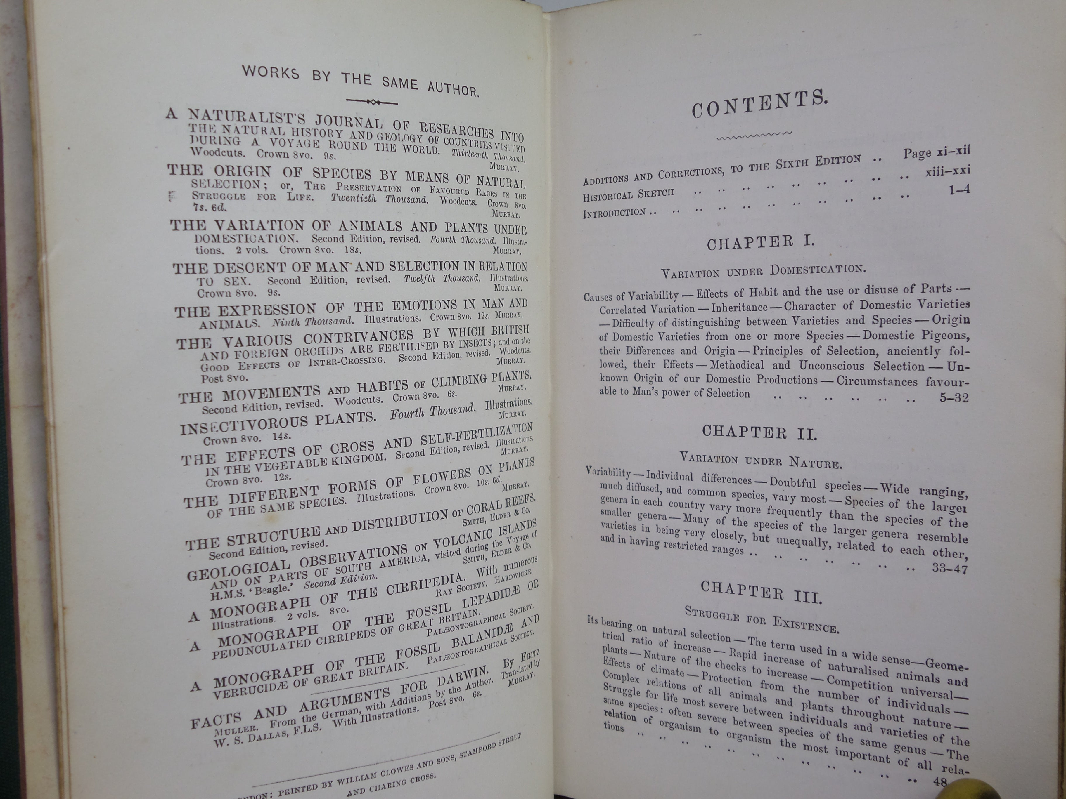 THE ORIGIN OF SPECIES BY MEANS OF NATURAL SELECTION 1878 CHARLES DARWIN