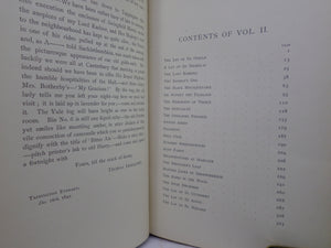 THE INGOLDSBY LEGENDS 1894 LEATHER BOUND BY DENNY IN THREE VOLUMES