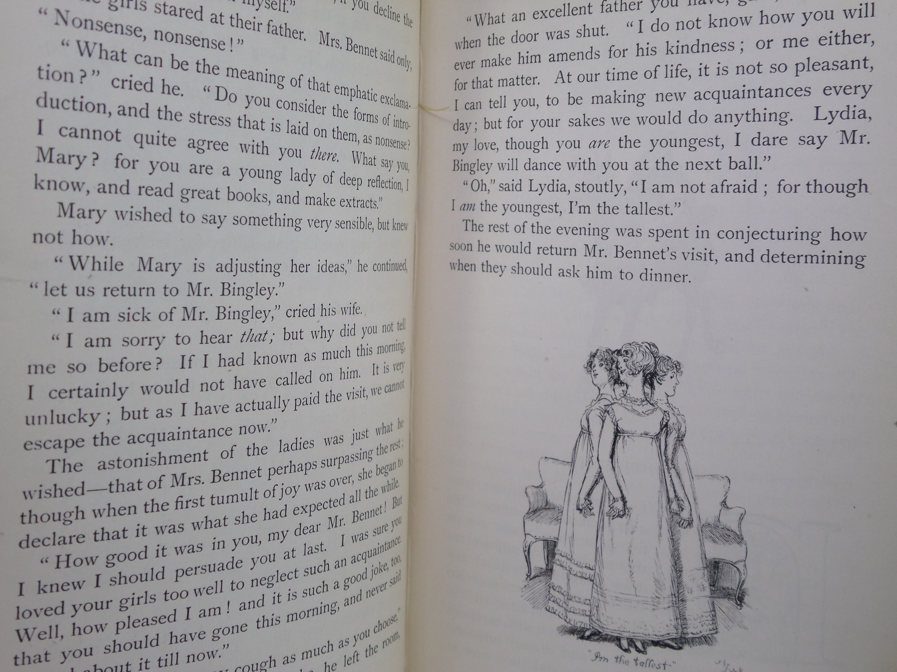 PRIDE AND PREJUDICE BY JANE AUSTEN 1894 FIRST PEACOCK EDITION, HUGH THOMSON ILLS