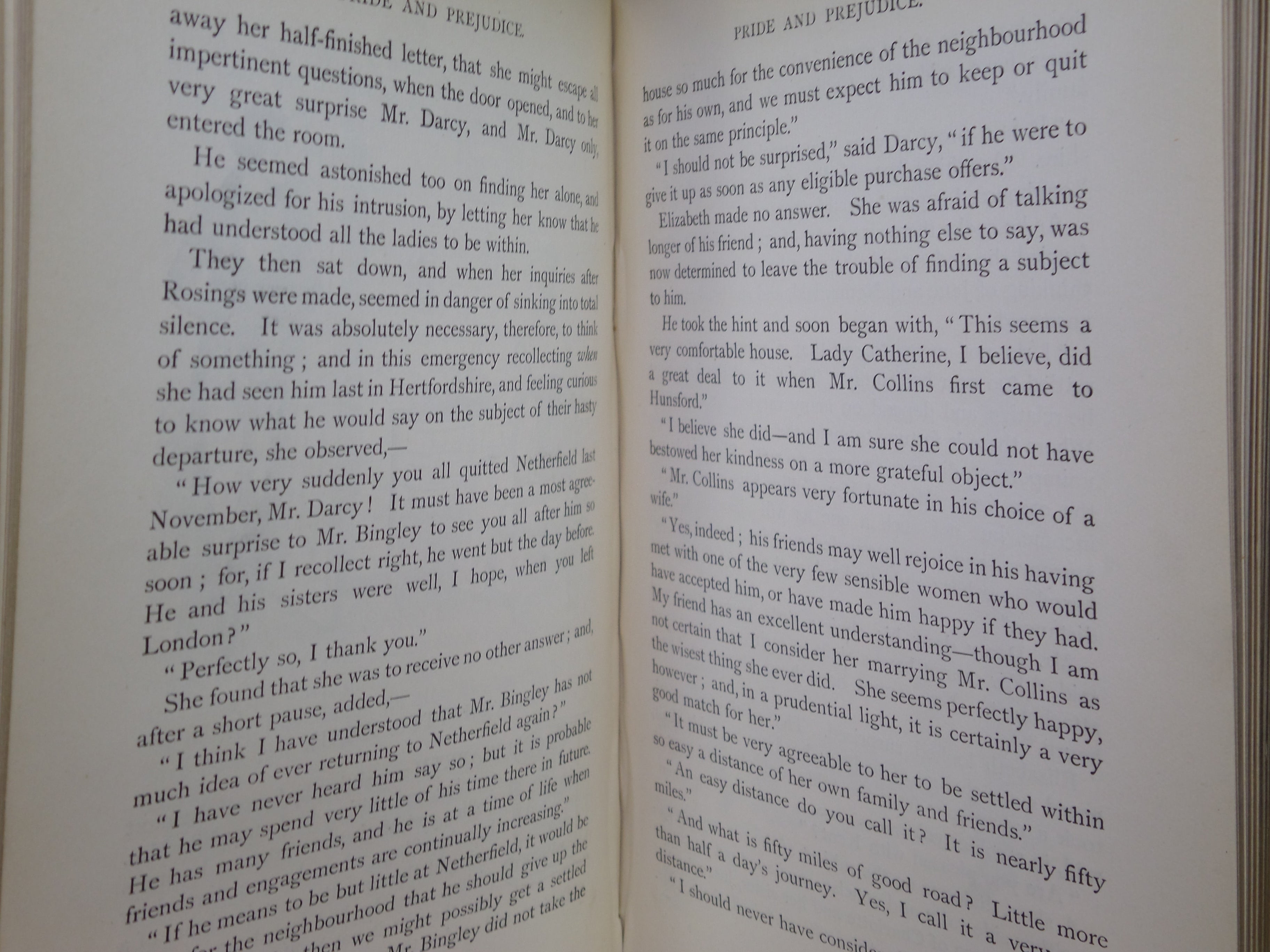 PRIDE AND PREJUDICE BY JANE AUSTEN 1894 FIRST PEACOCK EDITION, HUGH THOMSON ILLS