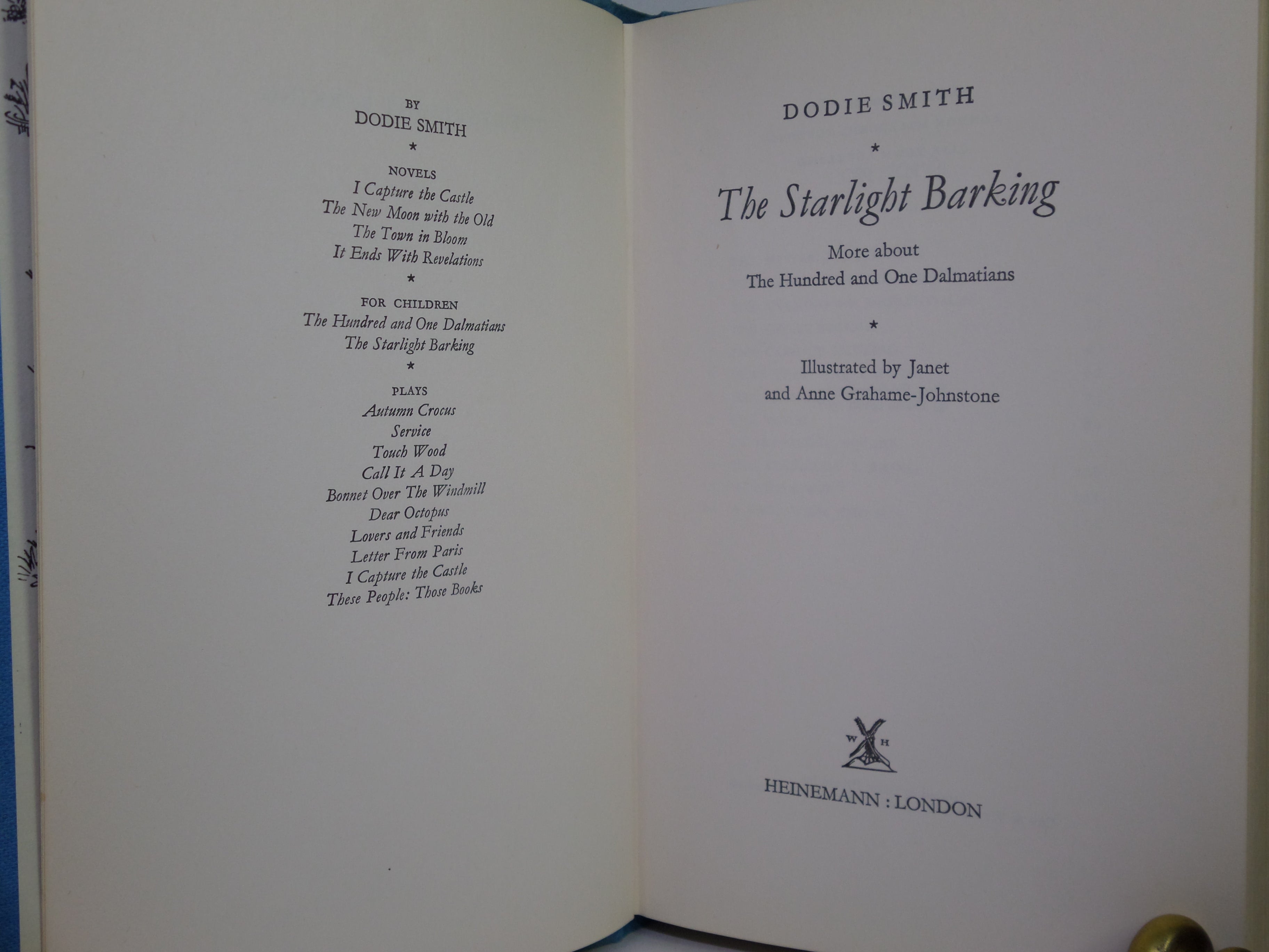 THE STARLIGHT BARKING BY DODIE SMITH 1967 FIRST EDITION