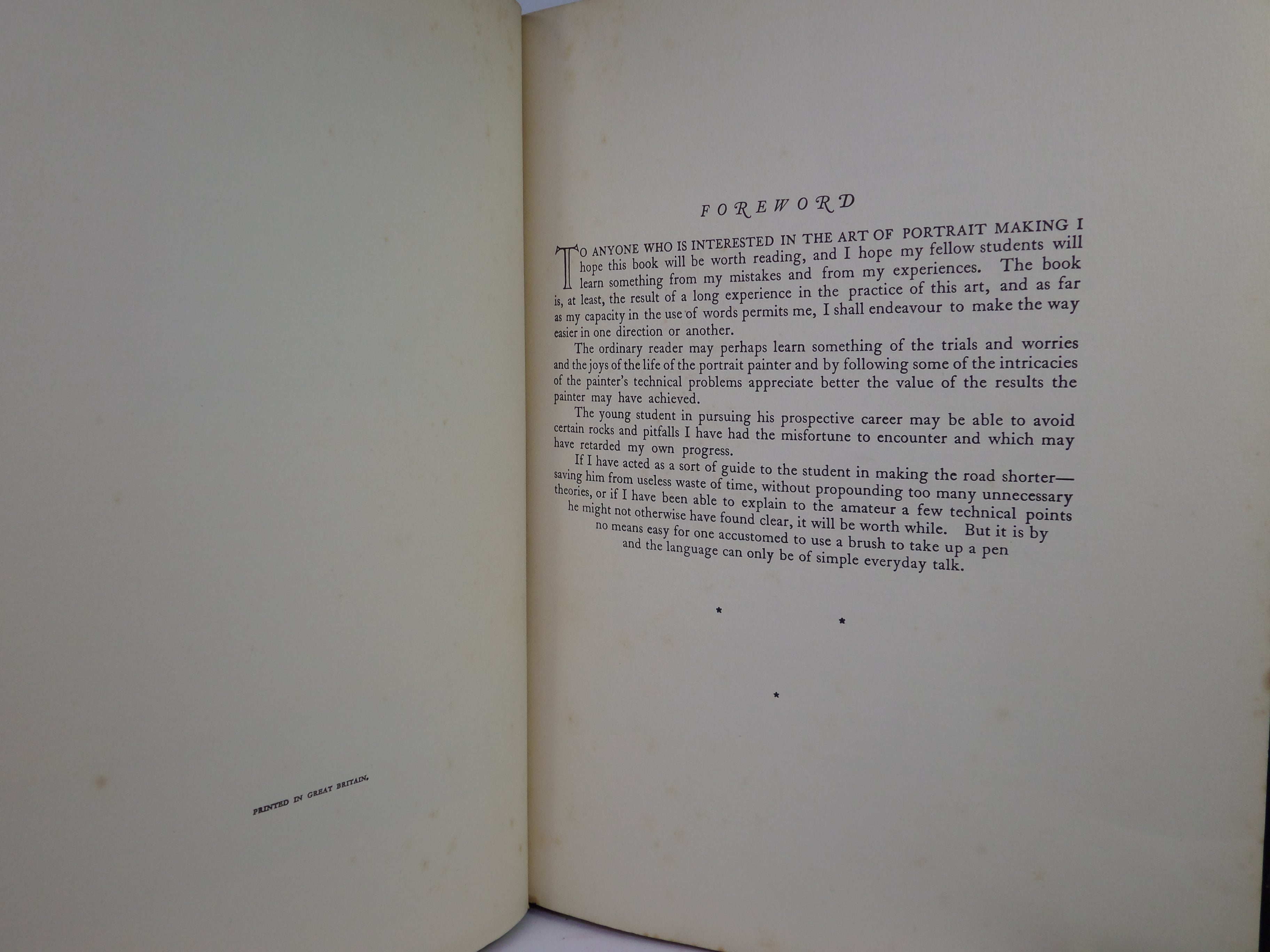 THE TECHNIQUE OF PORTRAIT PAINTING BY HARRINGTON MANN 1933 FIRST EDITION