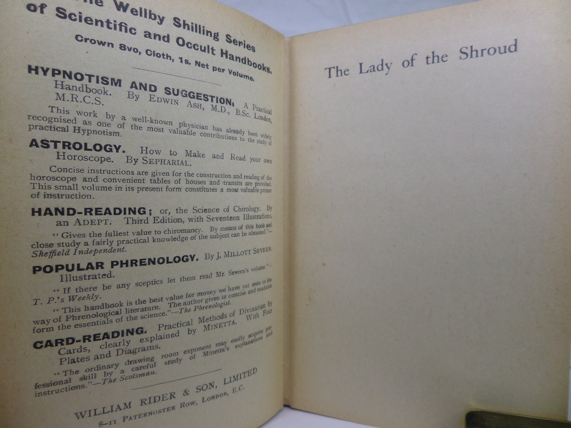 THE LADY OF THE SHROUD BY BRAM STOKER 1909