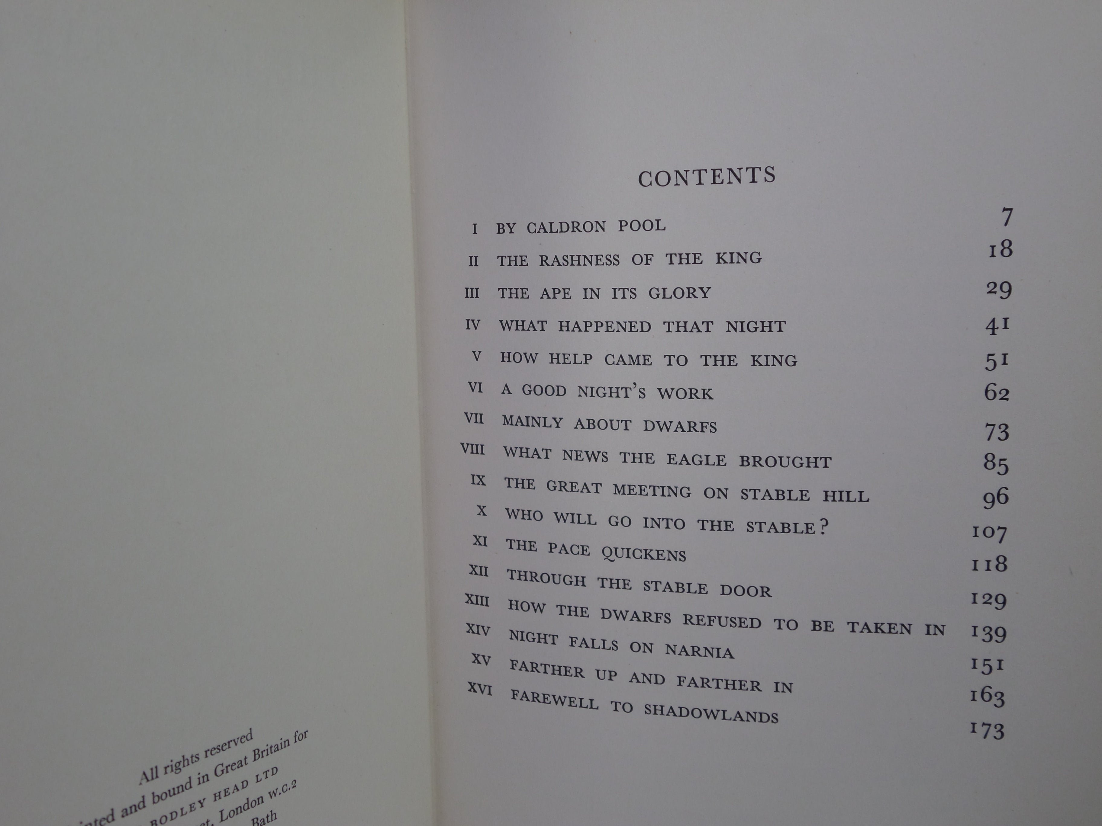 THE LAST BATTLE BY C. S. LEWIS 1961