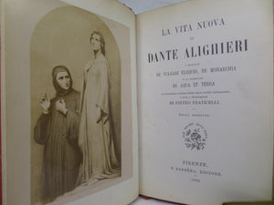 LA VITA NUOVA BY DANTE ALIGHIERI 1892 FINE VELLUM BINDING BY GIULIO GIANNINI